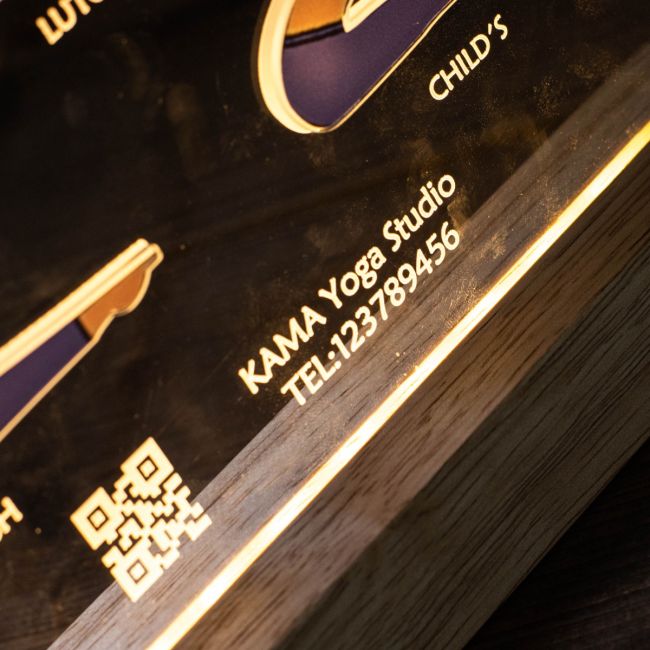 Yoga Studio Promotional Business Gifts 3D Night Light SGTN025