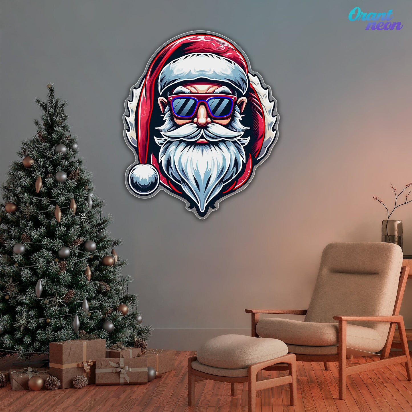 Santa Got Style Neon Sign Light Artwork