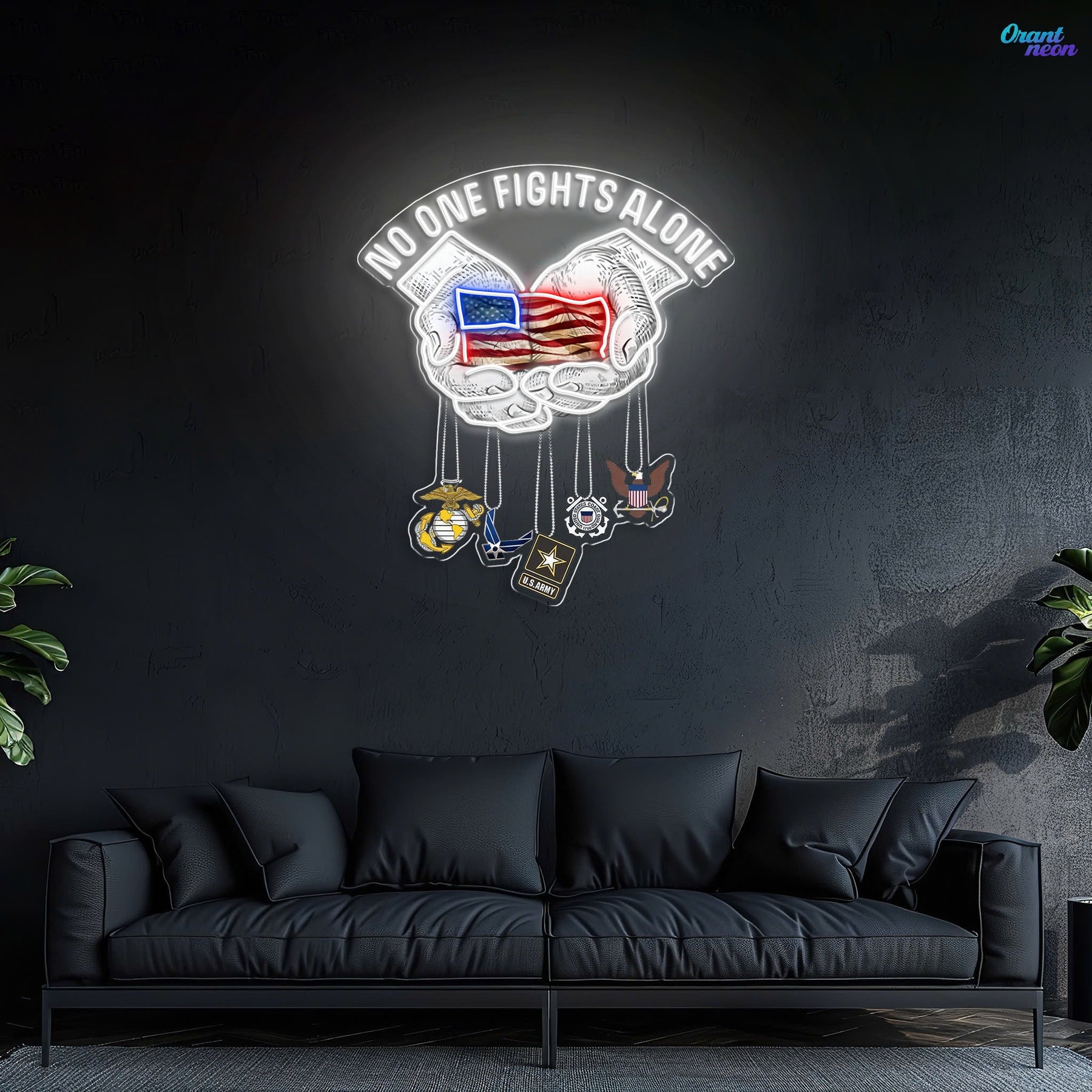 Brave & Bright: Neon Tribute to Veterans Neon Sign Light Artwork