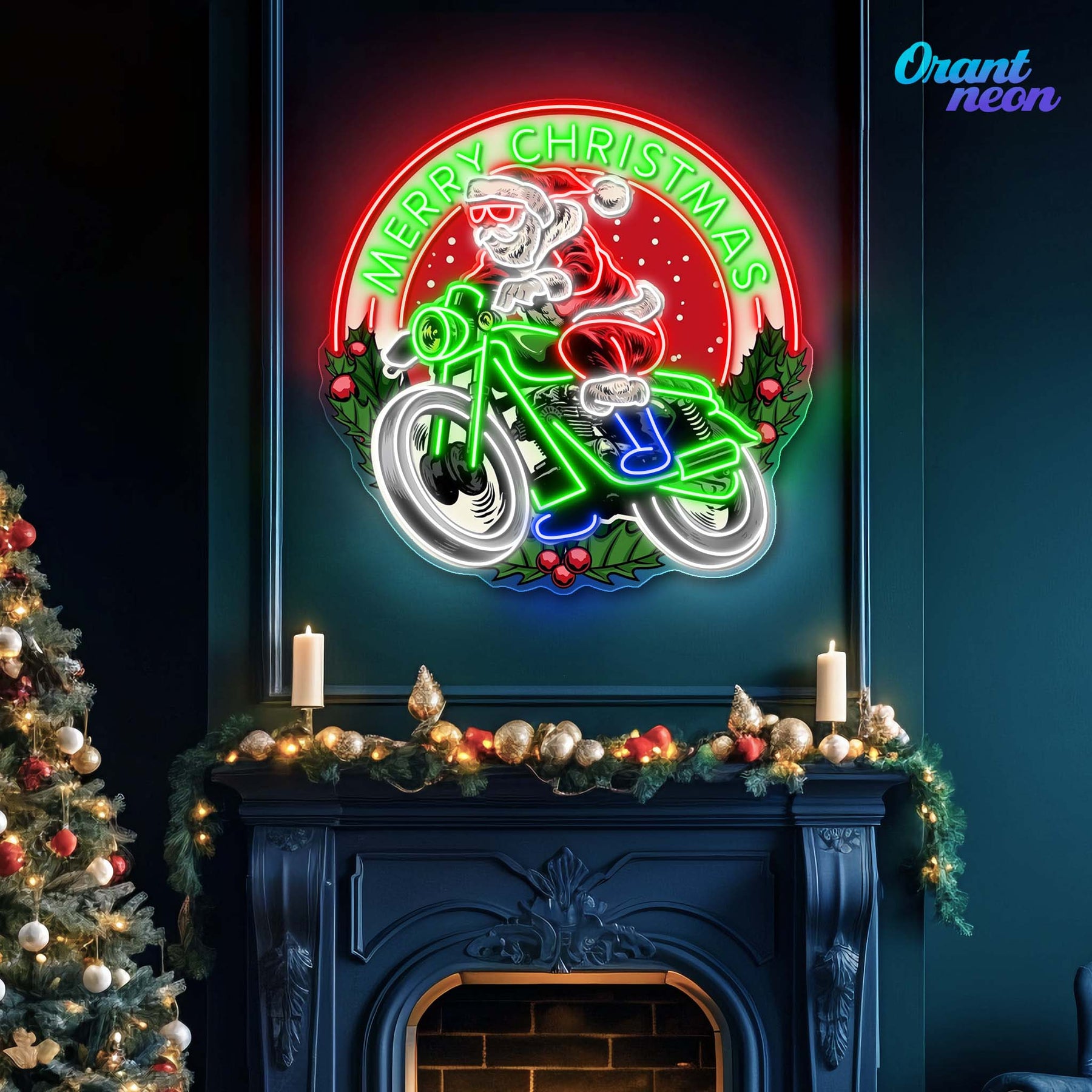 Christmas Cruiser Neon Sign Light Artwork