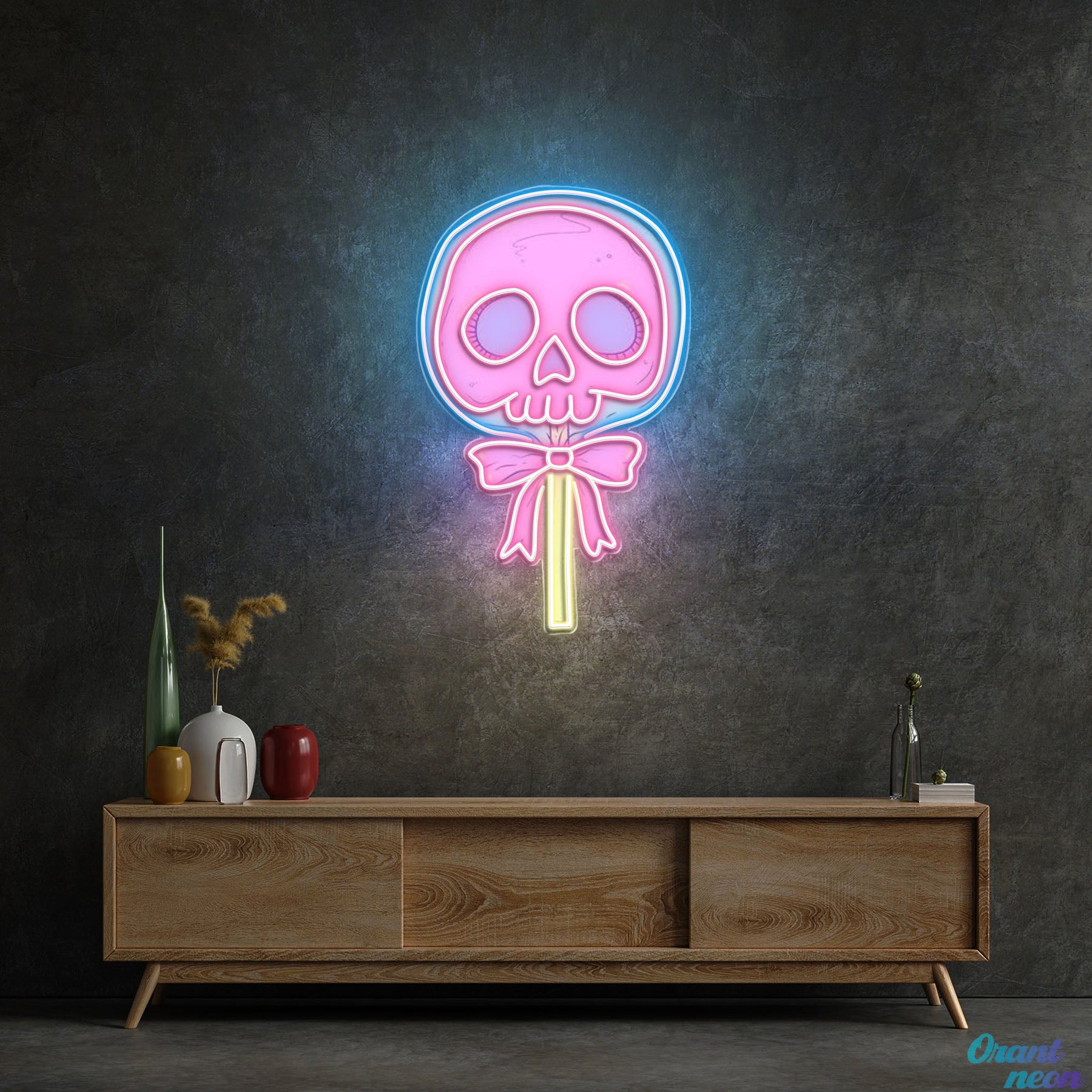 Love Blooms in the Graveyard Neon Sight Light Artwork