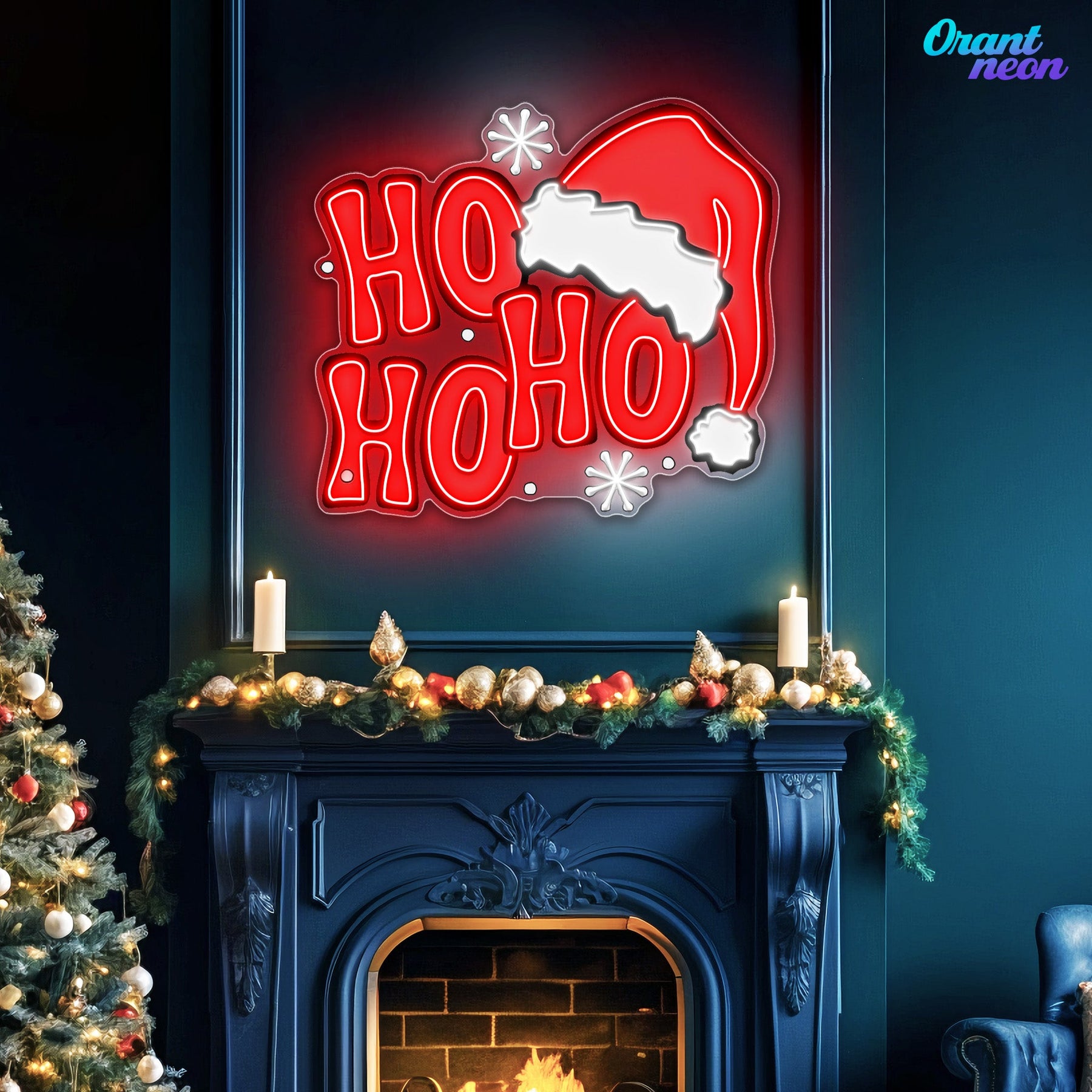 Ho Ho Ho-lly Jolly Neon Sign Light Artwork