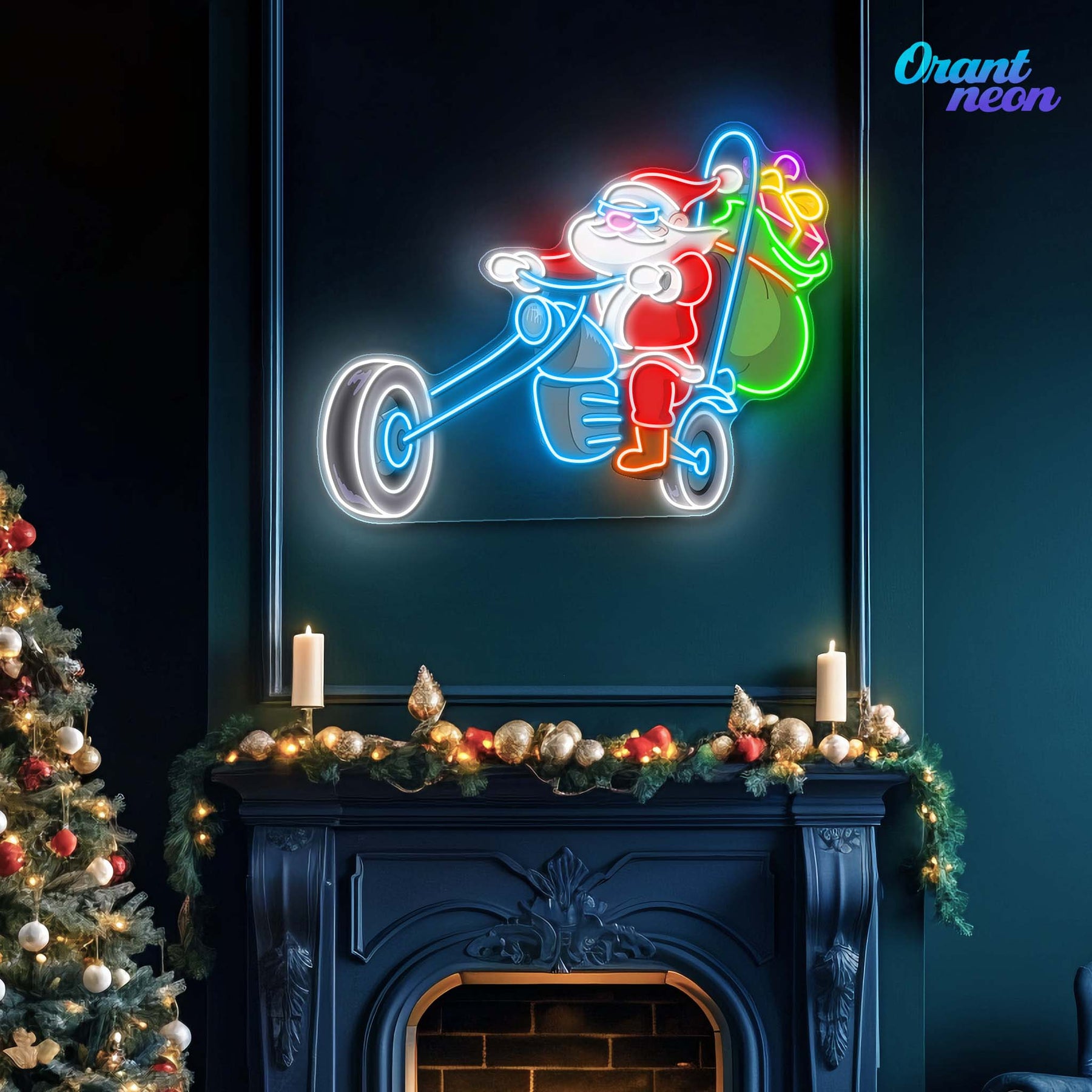 Holiday Express: Santa’s Ride Neon Sign Light Artwork