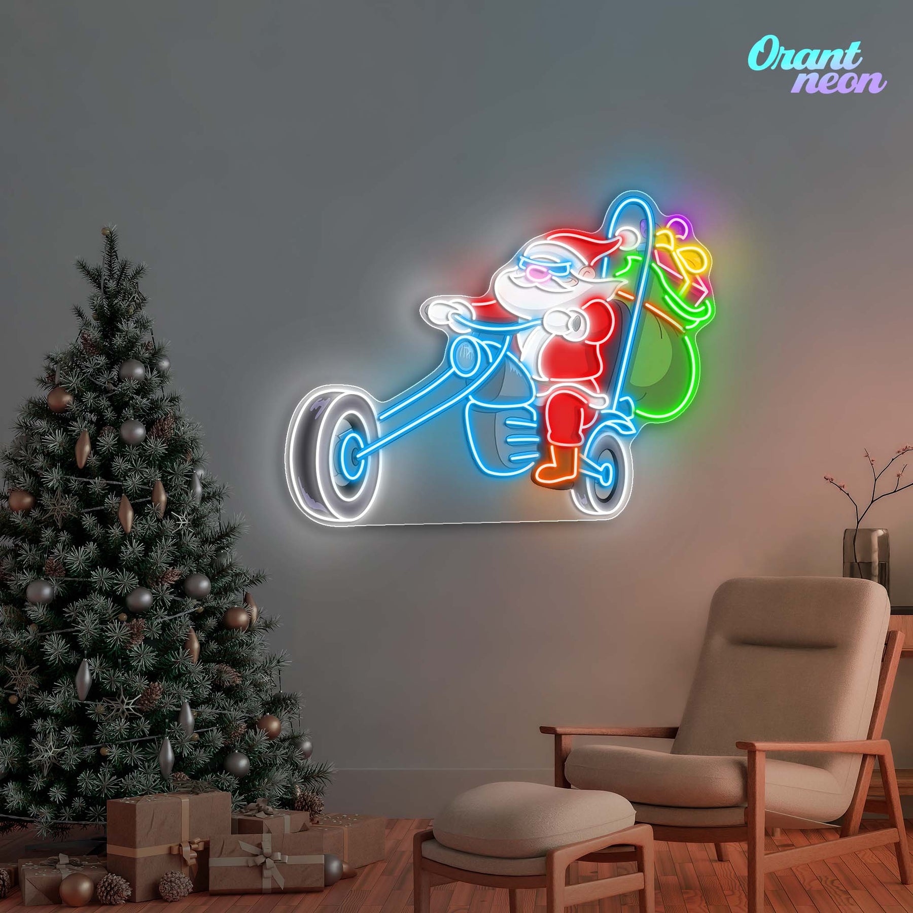 Holiday Express: Santa’s Ride Neon Sign Light Artwork