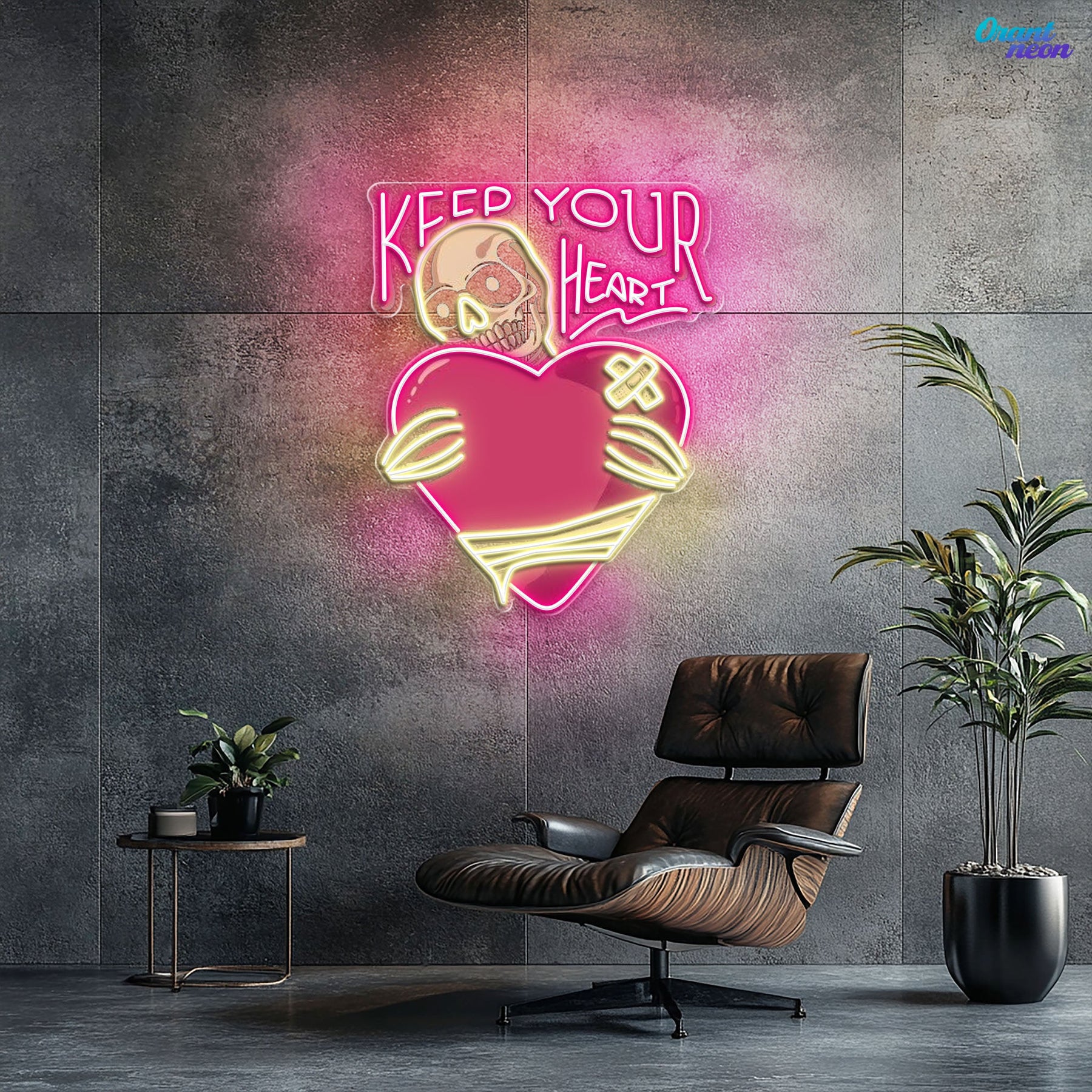 Rattle My Heart: Love to the Bone Best Gift For Valentine Neon Sight Light Artwork
