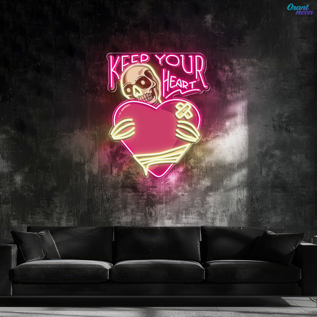 Rattle My Heart: Love to the Bone Best Gift For Valentine Neon Sight Light Artwork