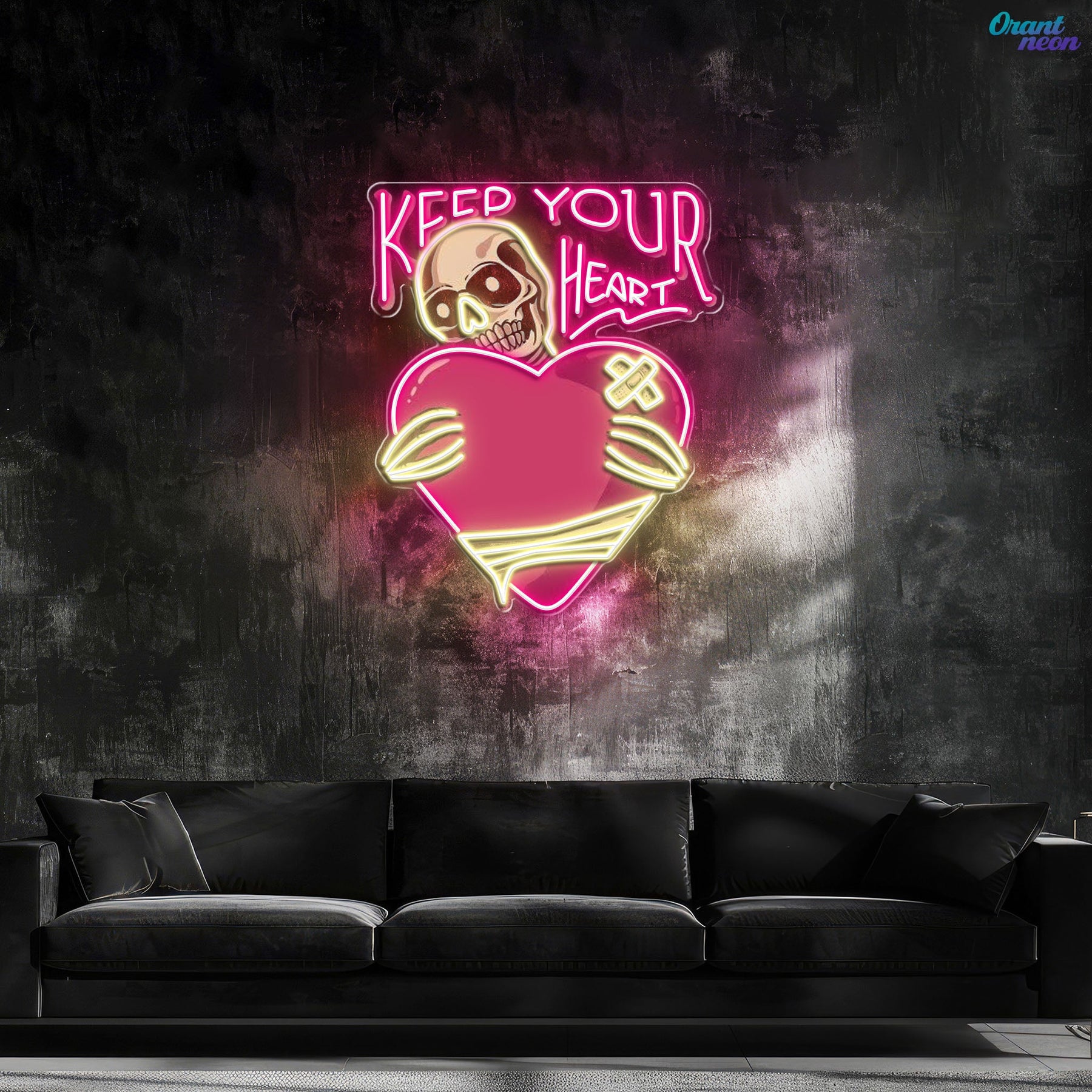 Rattle My Heart: Love to the Bone Best Gift For Valentine Neon Sight Light Artwork