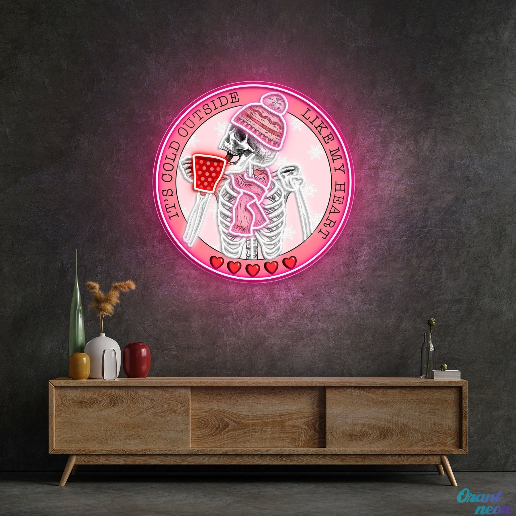 Pouring Love, One Cup at a Time Best Gift For Valentine Neon Sight Light Artwork
