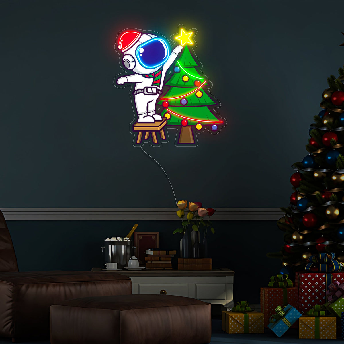 Astronaut Christmas 1 Led Neon Acrylic Artwork