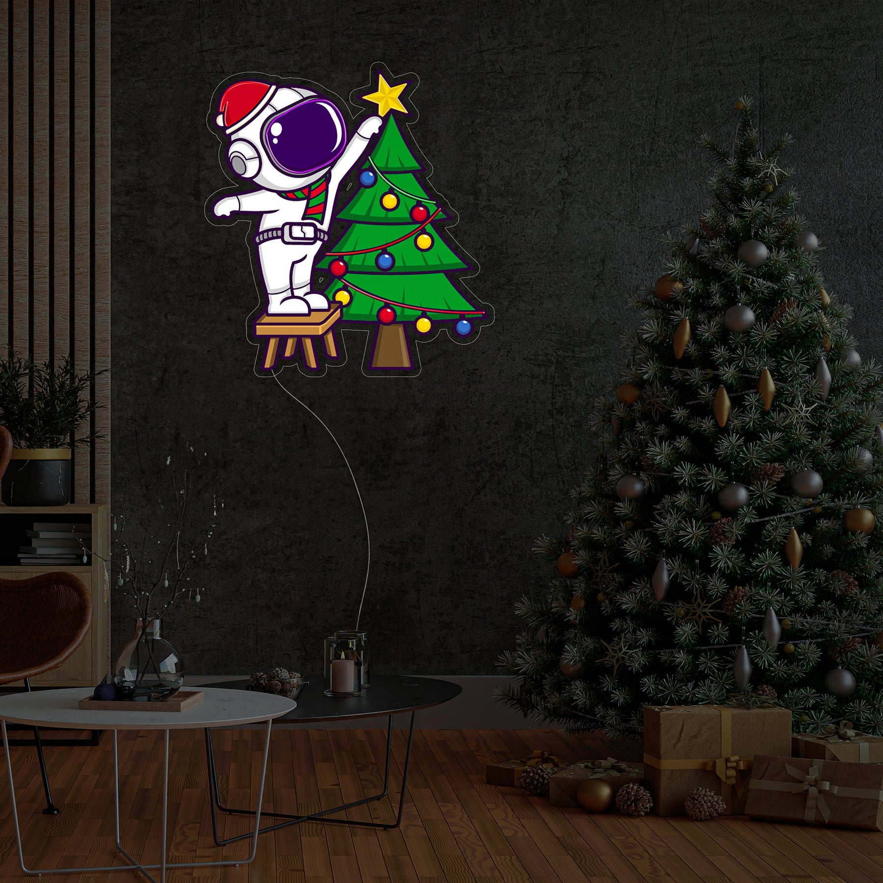 Astronaut Christmas 1 Led Neon Acrylic Artwork