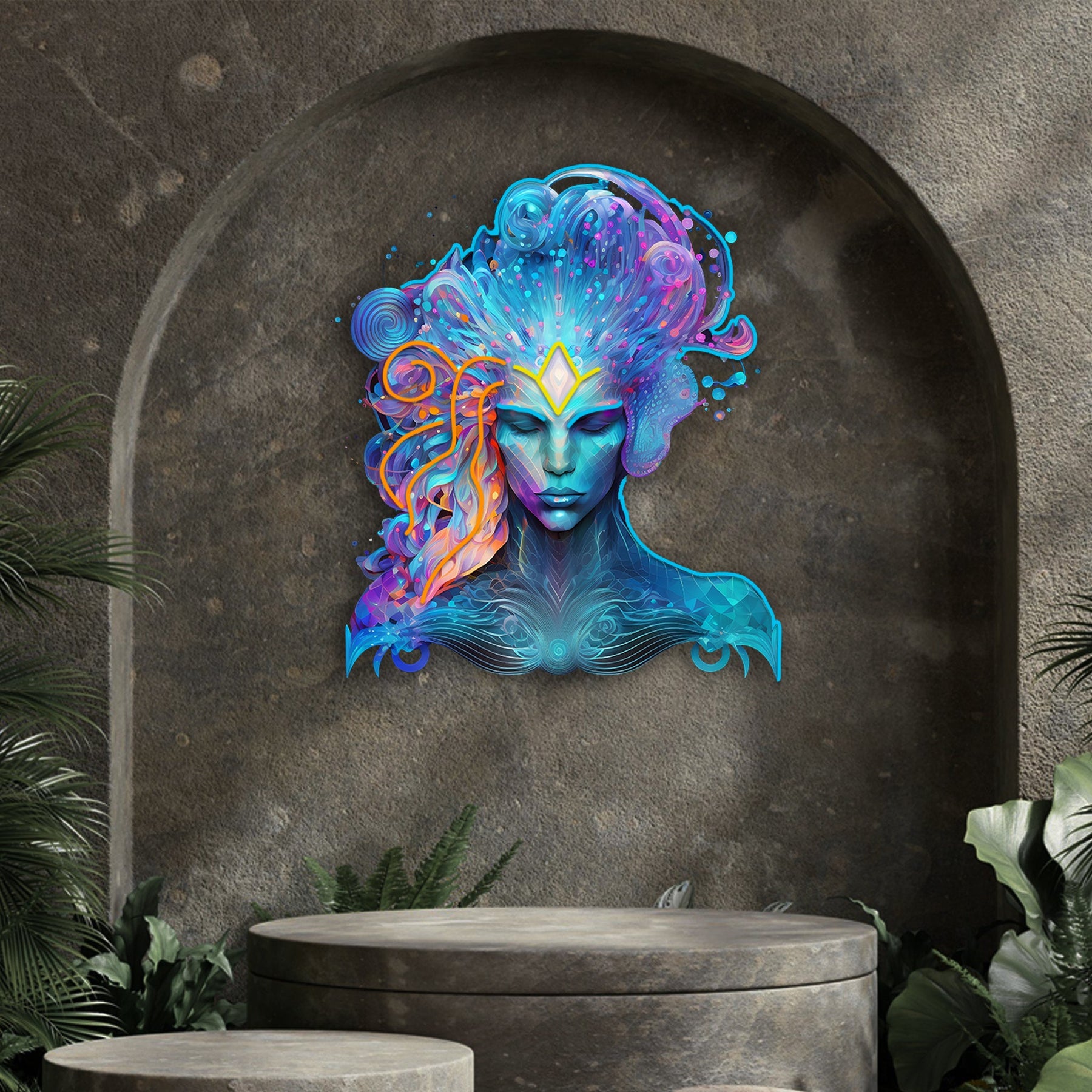 Aquarius Zodiac Horoscope Neon Sign