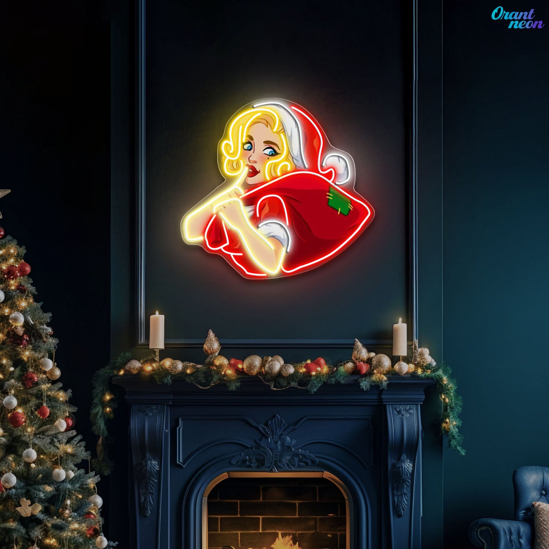 Dazzling Deliveries for a Merry Christmas Neon Sign Light Artwork