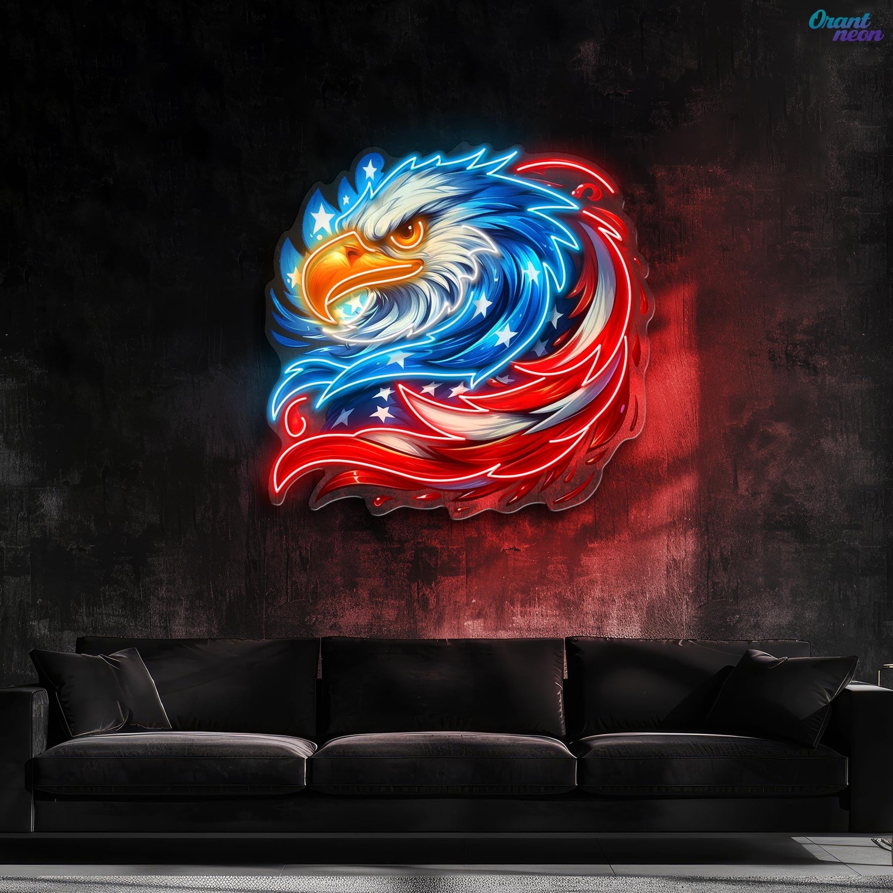 German Eagle Cover by Wings and Feathers Neon Sign Light Artwork