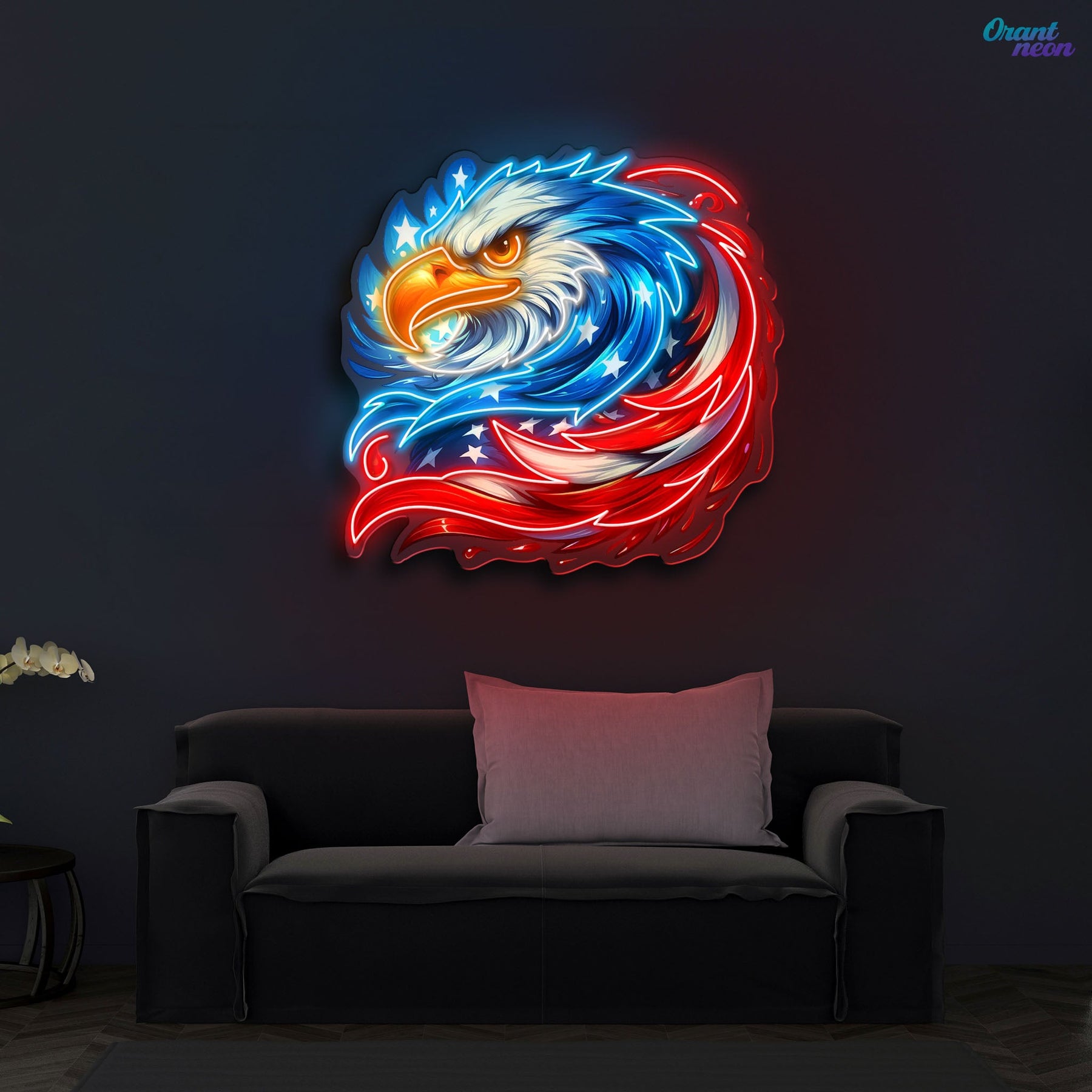 German Eagle Cover by Wings and Feathers Neon Sign Light Artwork