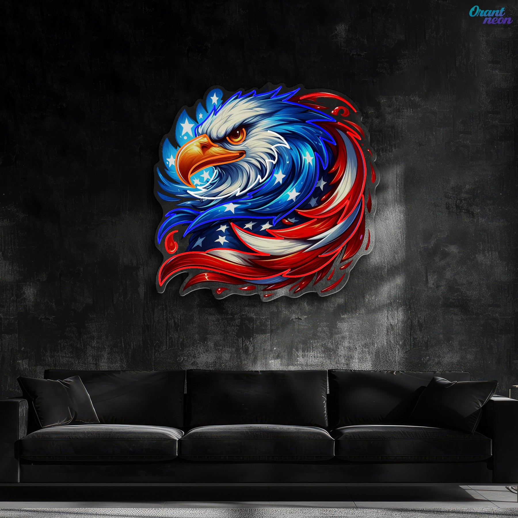 German Eagle Cover by Wings and Feathers Neon Sign Light Artwork