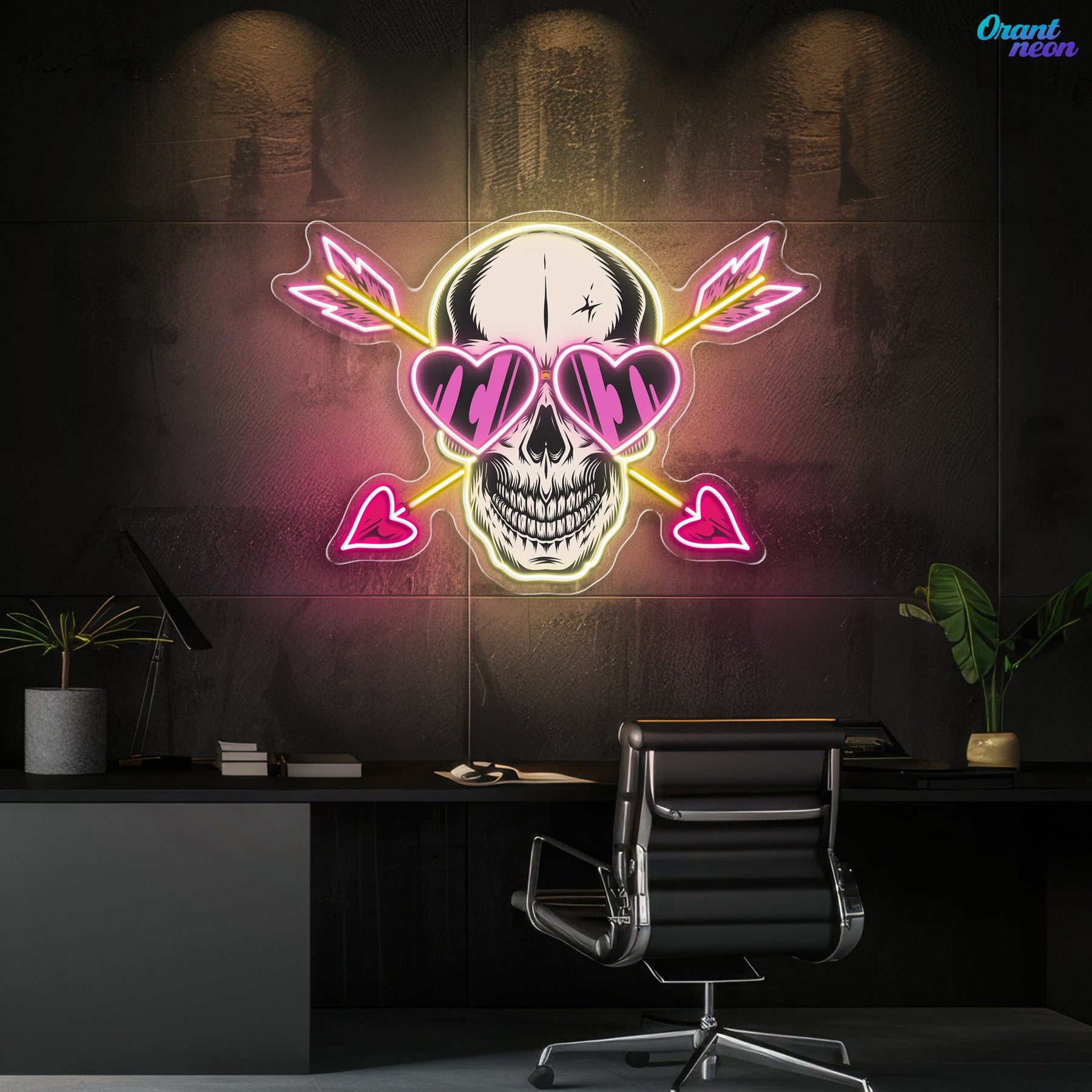 Kiss of Death, Heart of Love Best Gift For Valentine Neon Sight Light Artwork