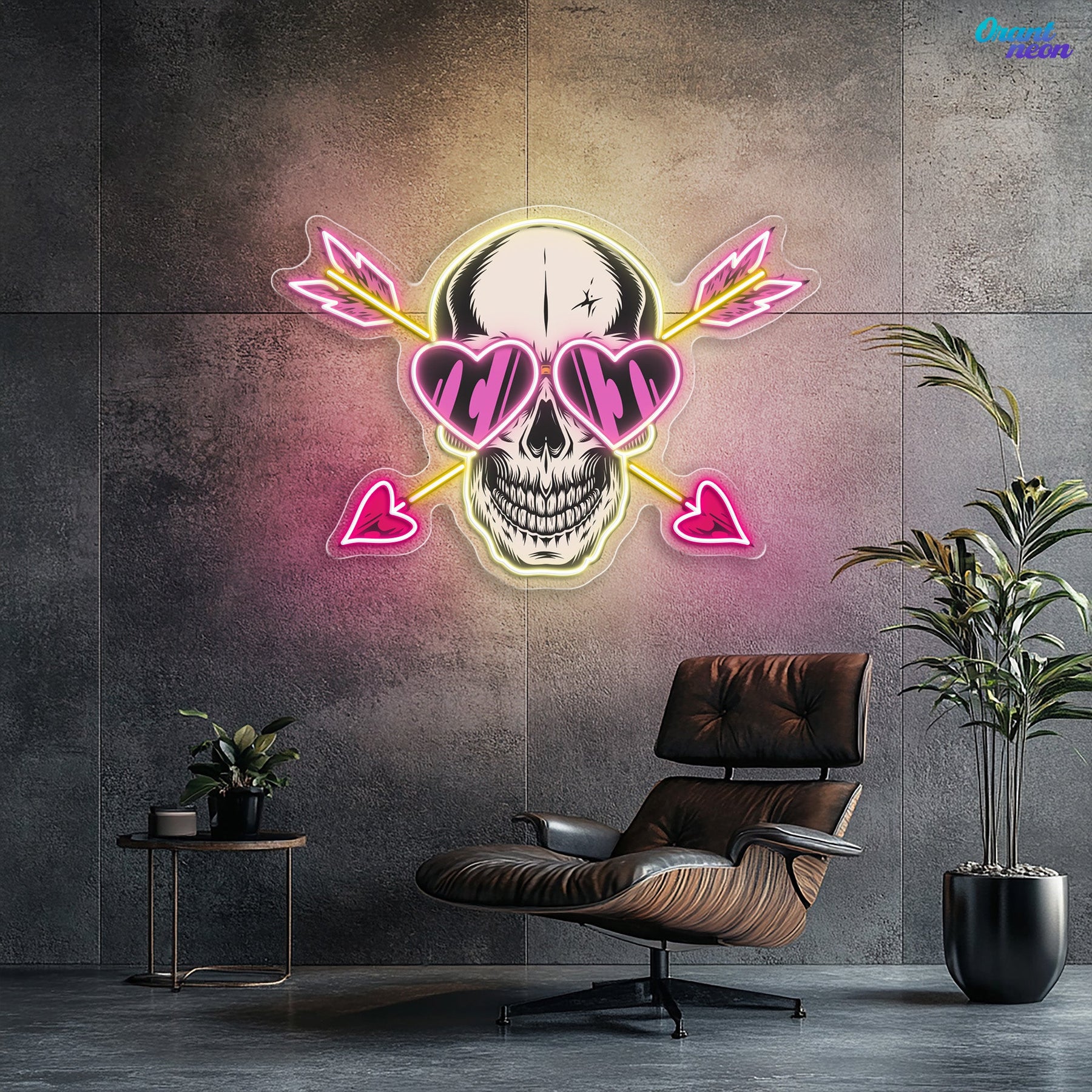 Kiss of Death, Heart of Love Best Gift For Valentine Neon Sight Light Artwork