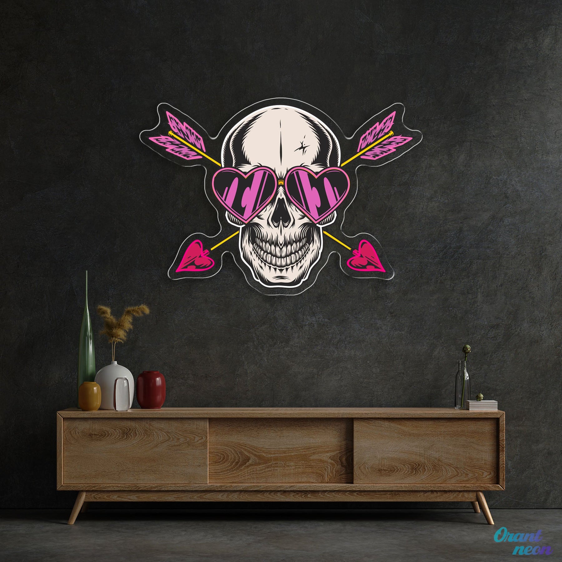 Kiss of Death, Heart of Love Best Gift For Valentine Neon Sight Light Artwork
