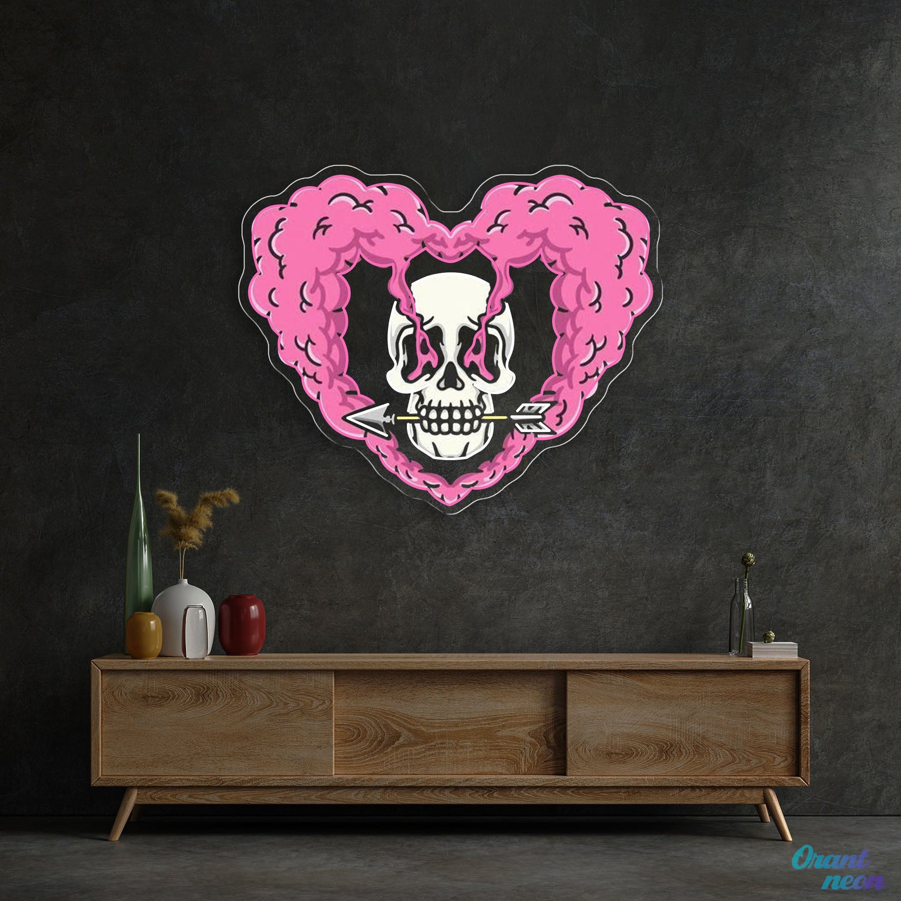 Arrow Through My Heart Best Gift For Valentine Neon Sight Light Artwork