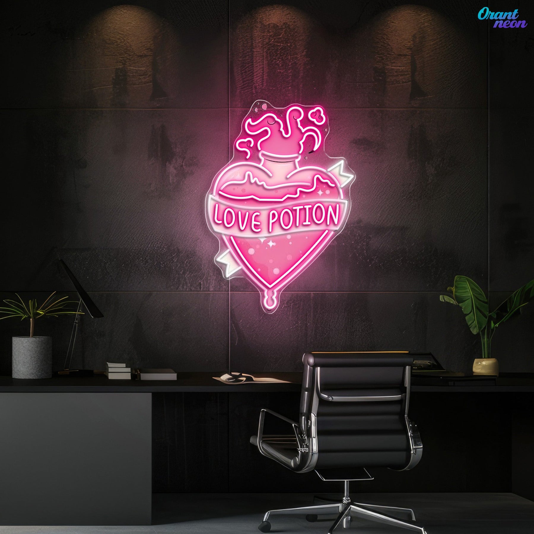 Brewing Romance, One Potion at a Time Neon Sight Light Artwork