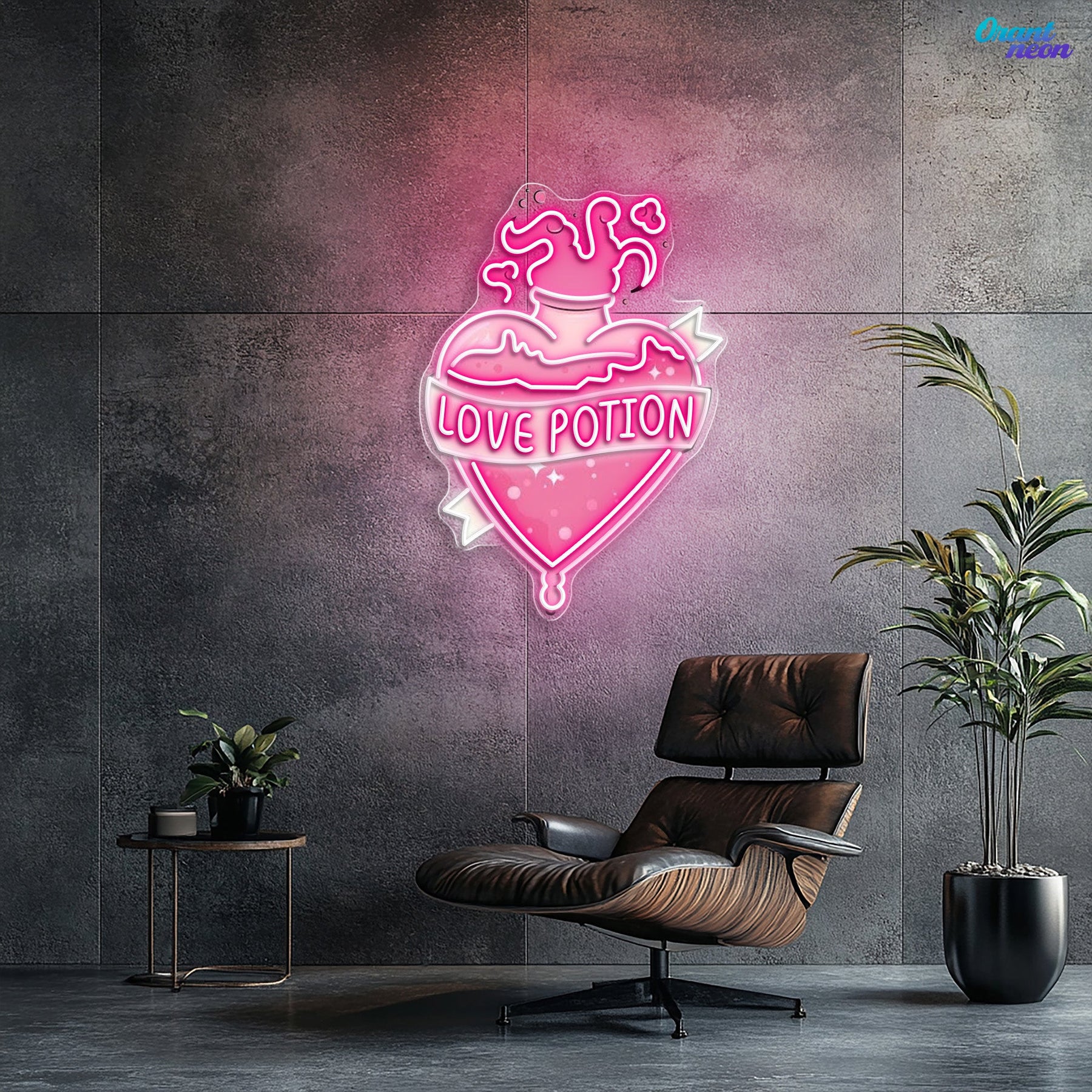 Brewing Romance, One Potion at a Time Neon Sight Light Artwork