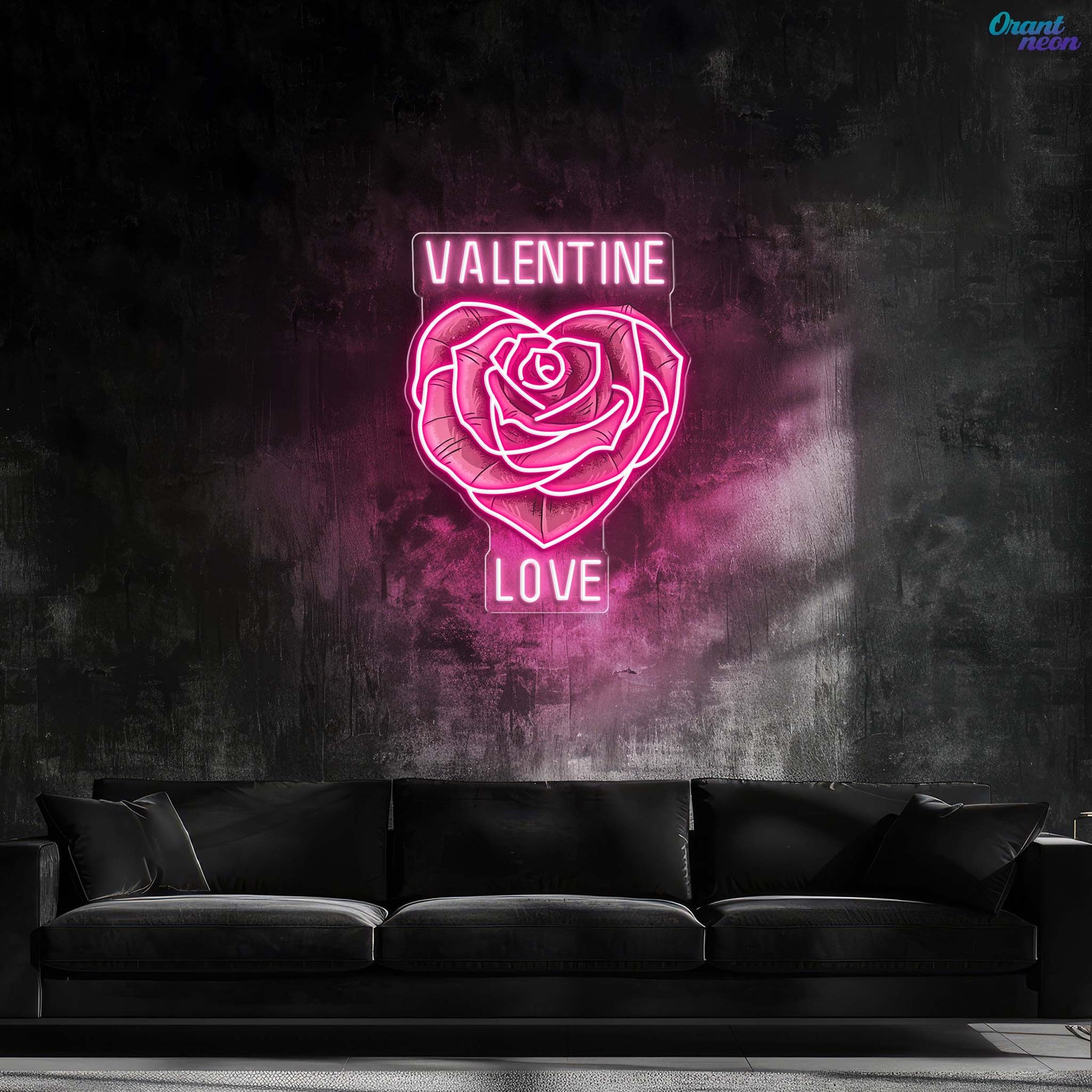 Love in Full Bloom: A Neon Valentine Best Gift For Valentine Neon Sight Light Artwork