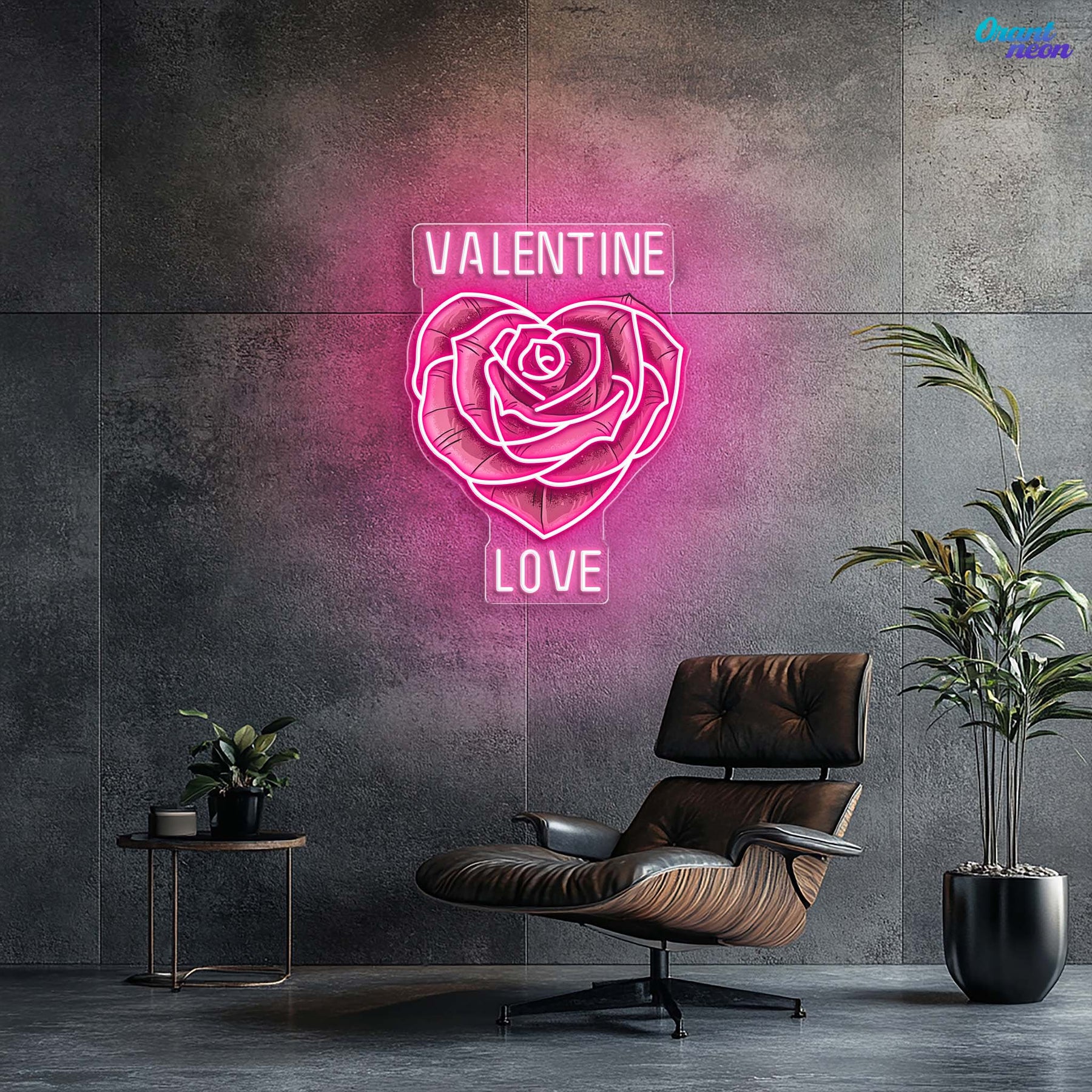 Love in Full Bloom: A Neon Valentine Best Gift For Valentine Neon Sight Light Artwork