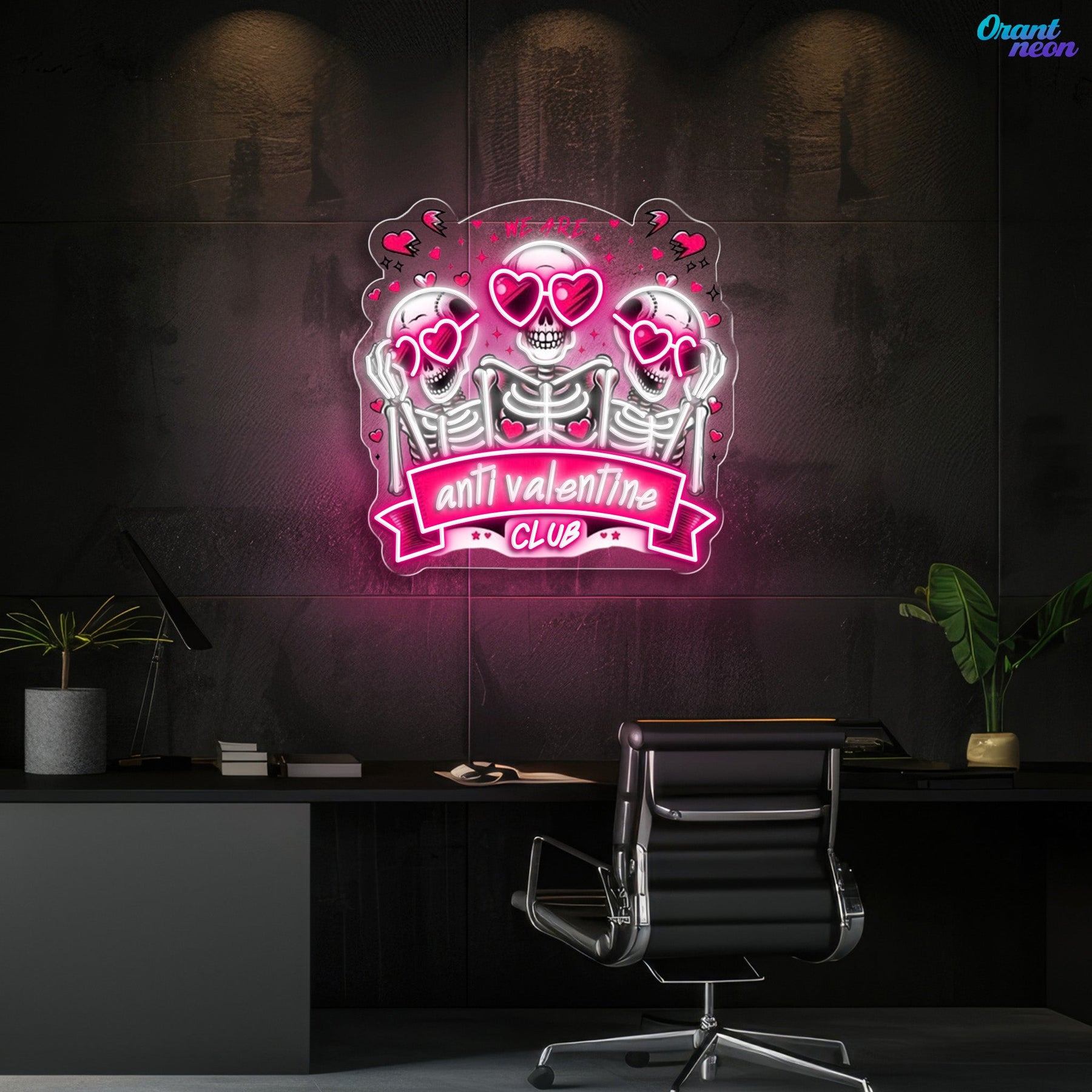 Valentine’s Vibe: Dark Love Best Gift For Valentine Neon Sight Light Artwork