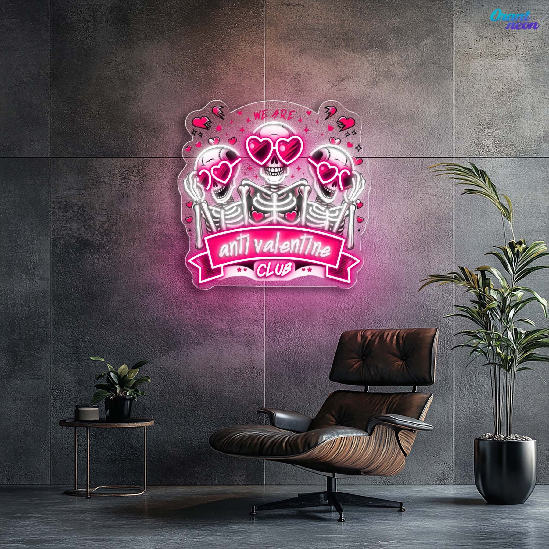 Valentine’s Vibe: Dark Love Best Gift For Valentine Neon Sight Light Artwork