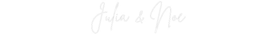 Custom Neon: Julia & Noe