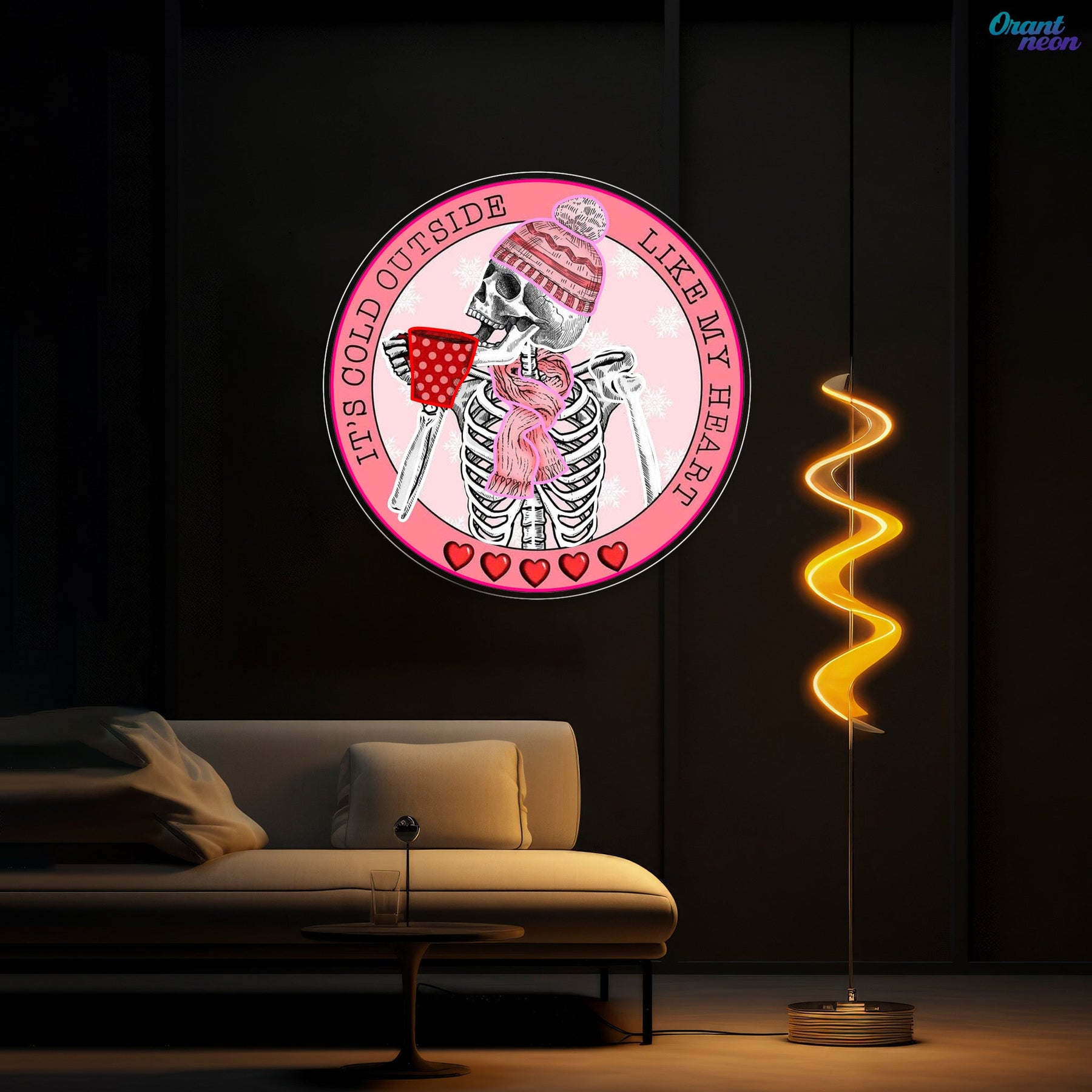 Pouring Love, One Cup at a Time Best Gift For Valentine Neon Sight Light Artwork