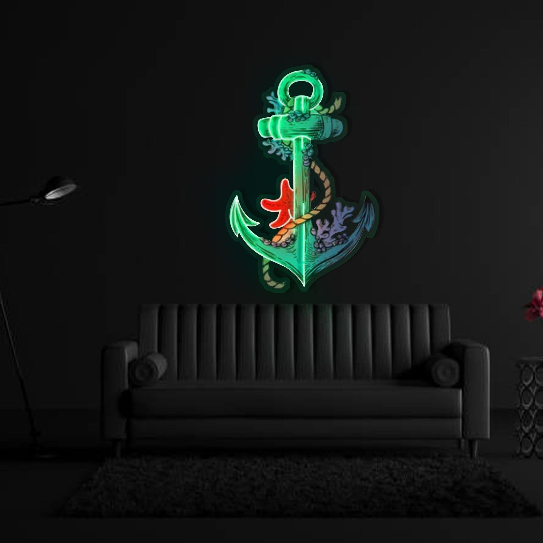 "Anchors Up" Neon x Acrylic Artwork