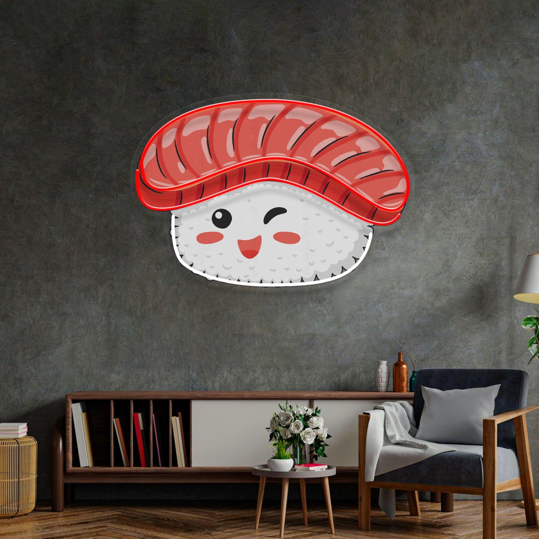 Beef Sushi Led Neon Acrylic Artwork