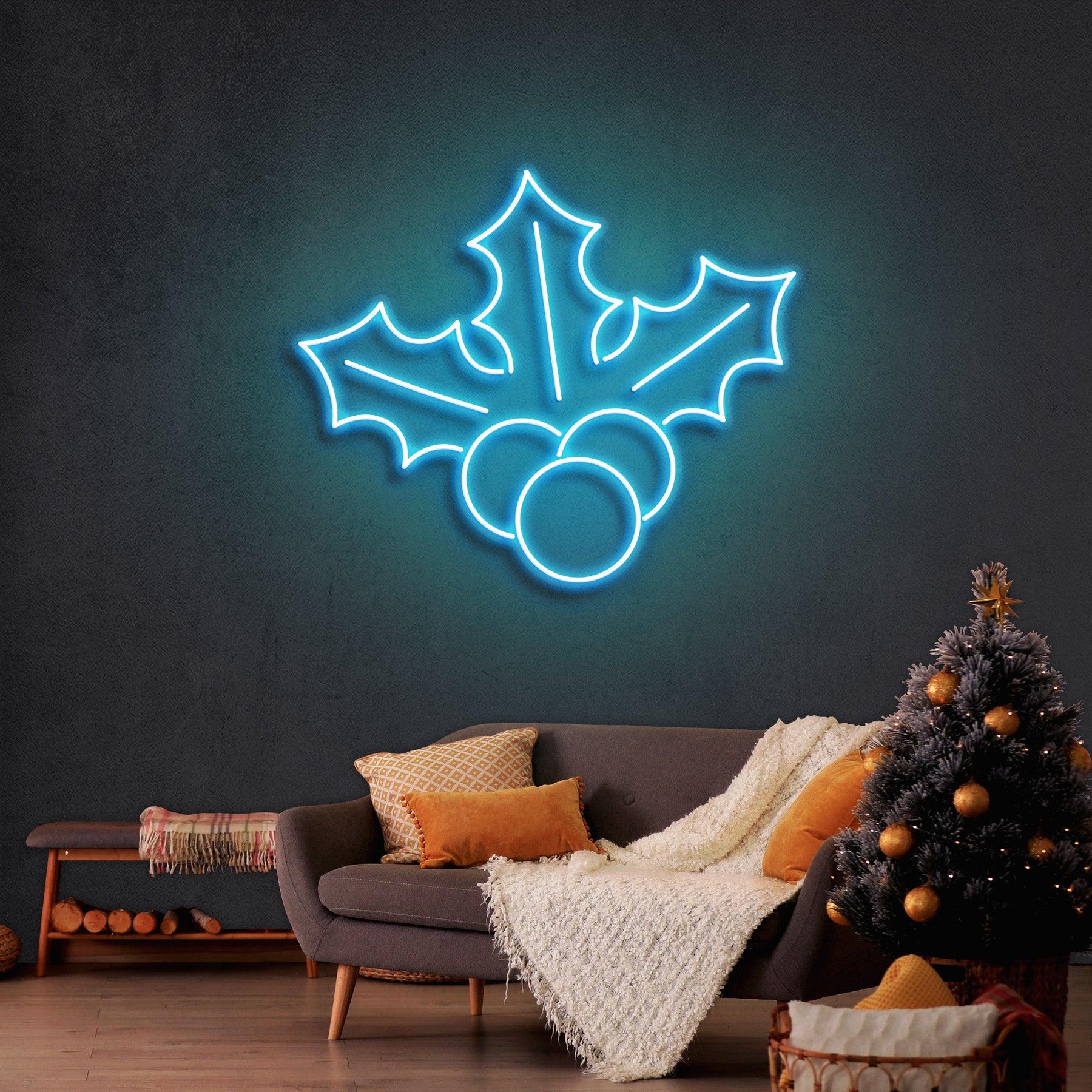 Christmas Holly Flex Neon Sign