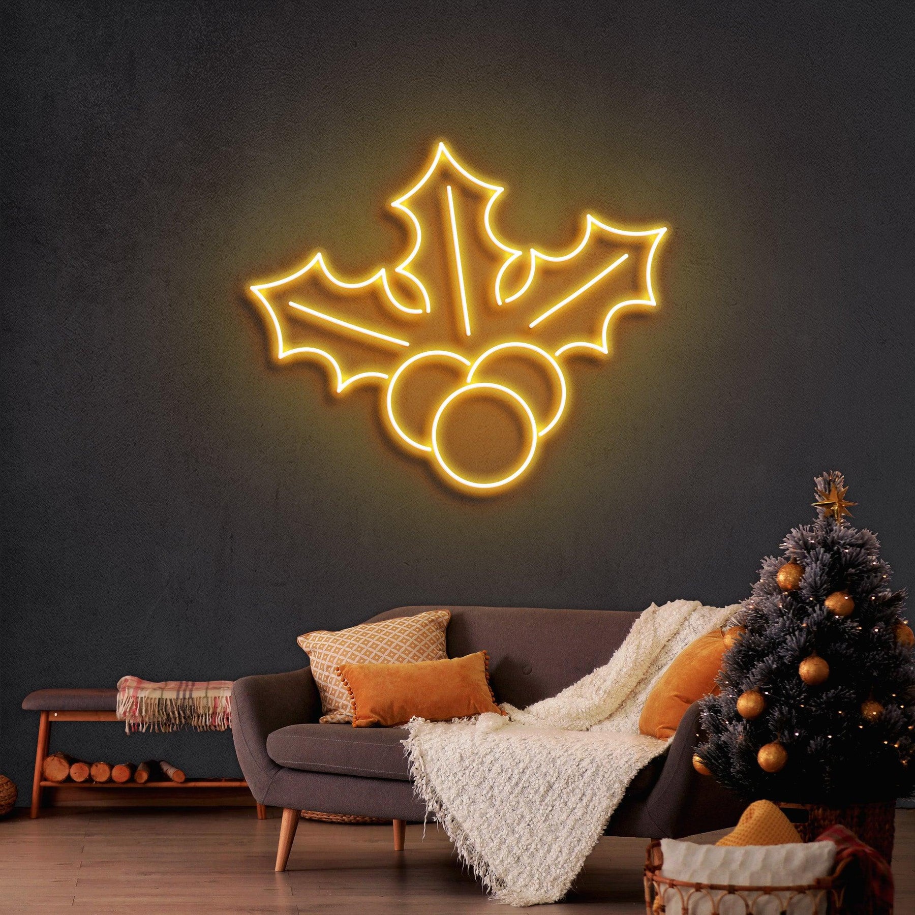 Christmas Holly Flex Neon Sign