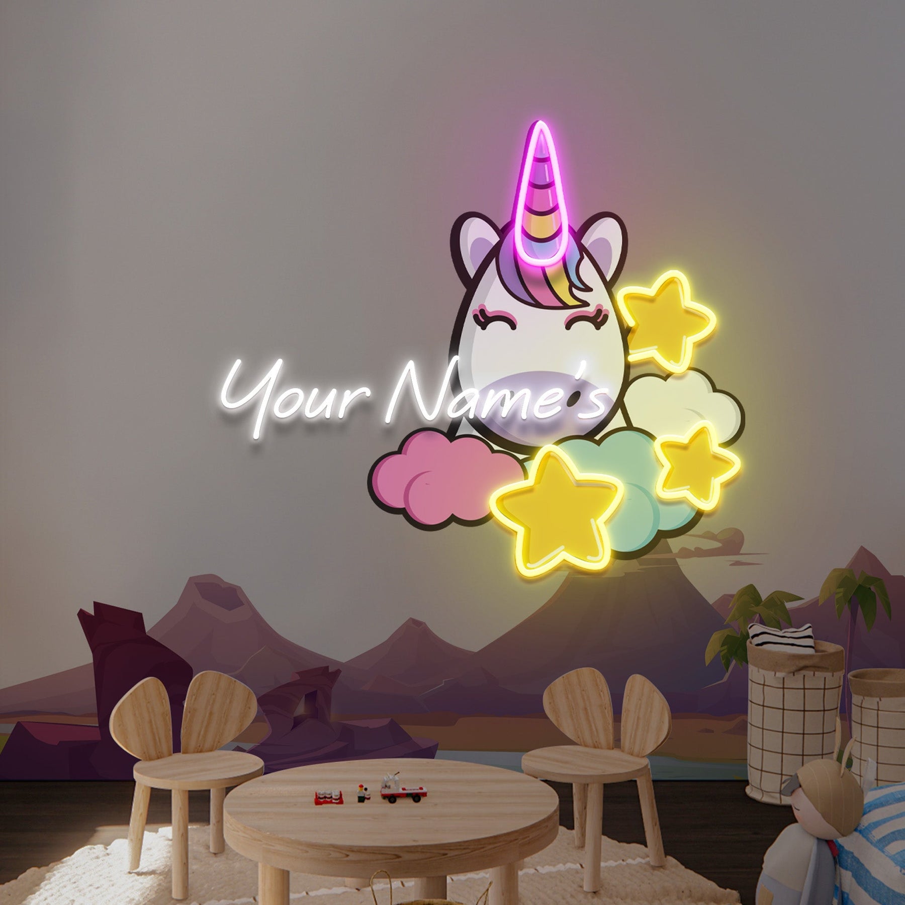 Custom Your Name For Kids Room Decor Led Neon Sign Light