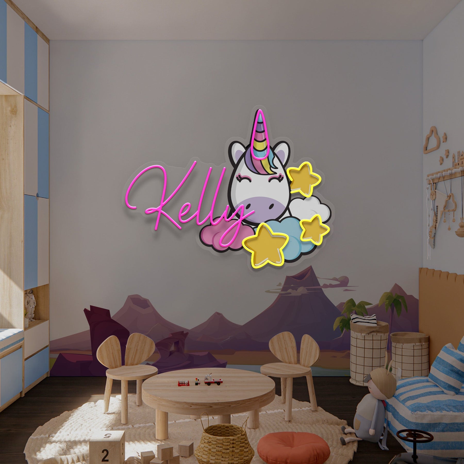 Custom Your Name For Kids Room Decor Led Neon Sign Light