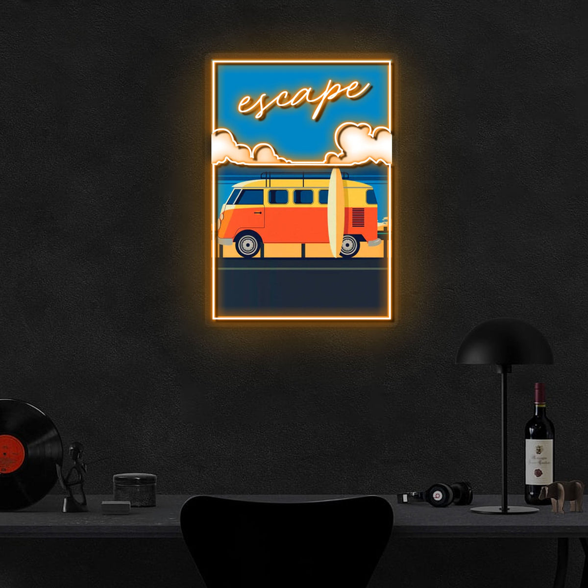 "Escape From Reality" Neon x Acrylic Artwork