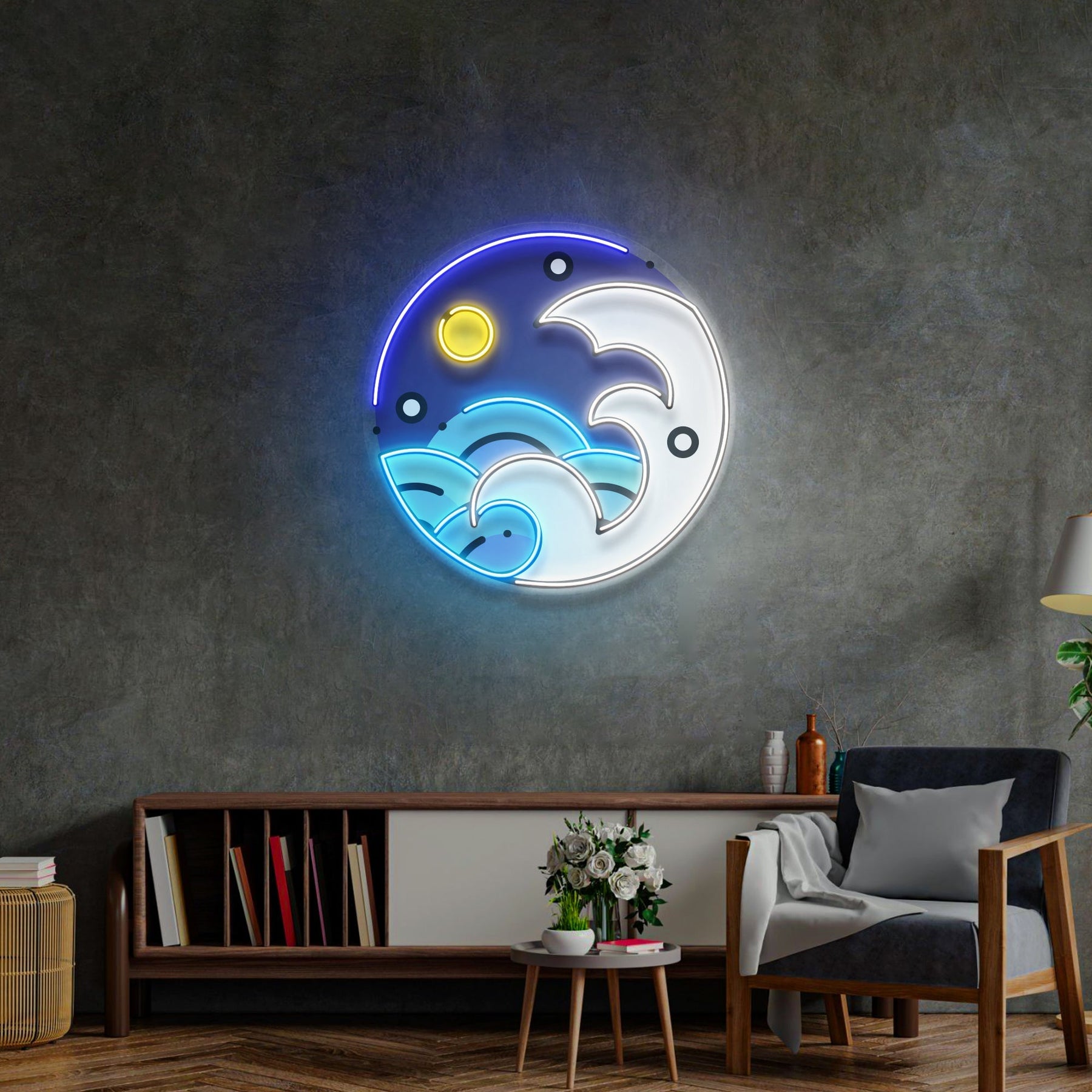 Fantastic Night Sky LED Neon Sign Light Pop Art