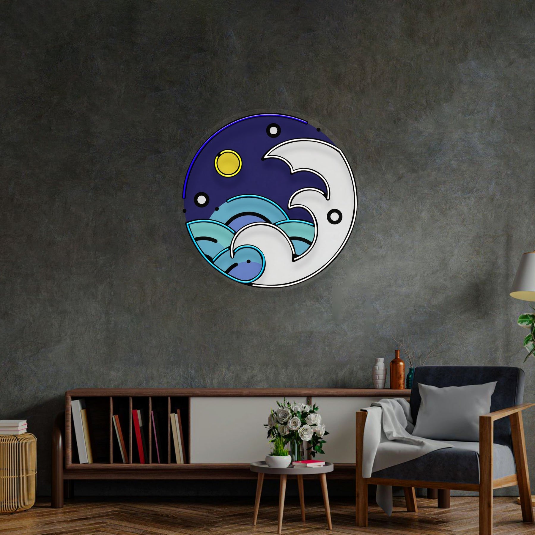 Fantastic Night Sky LED Neon Sign Light Pop Art