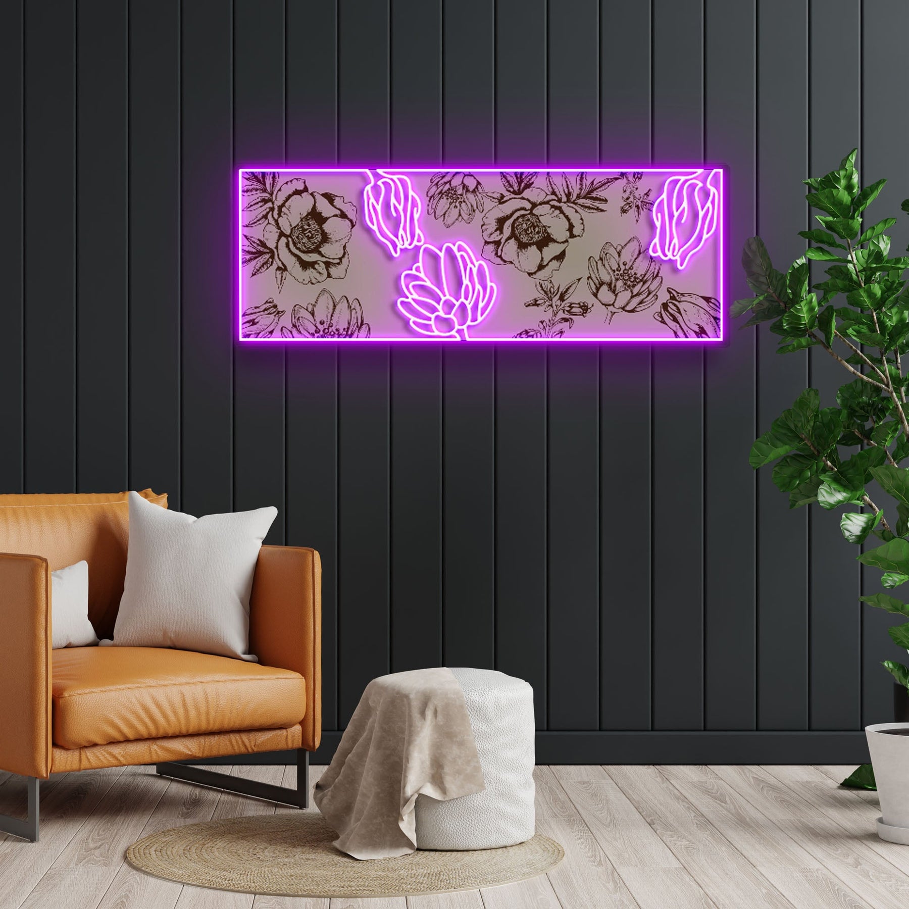 "Flower Wall V1" Neon x Acrylic Artwork