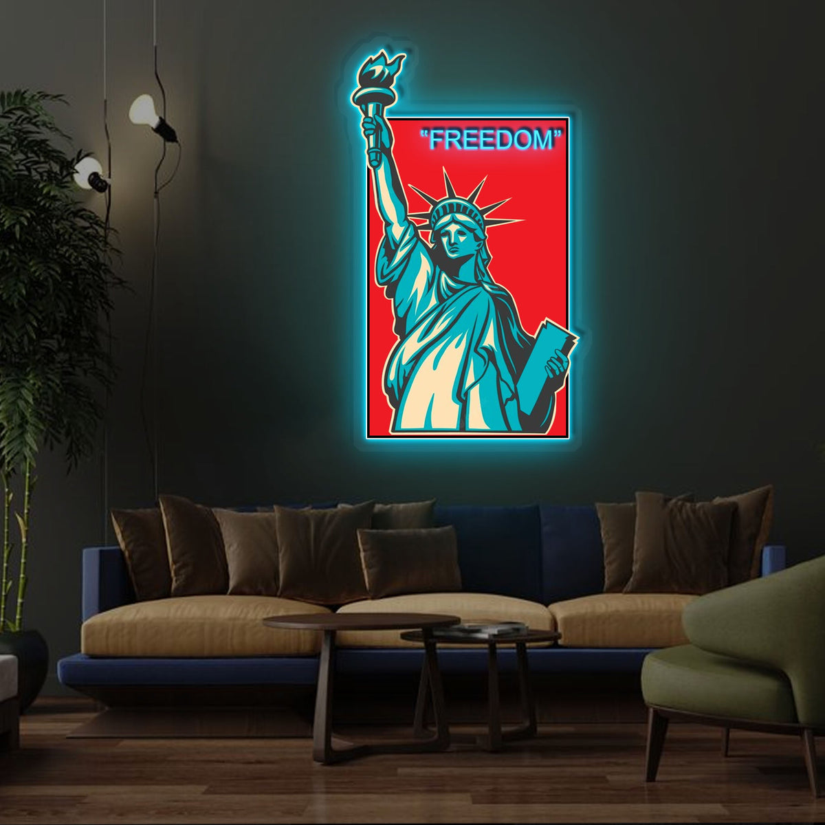 "Freedom" Neon x Acrylic Artwork