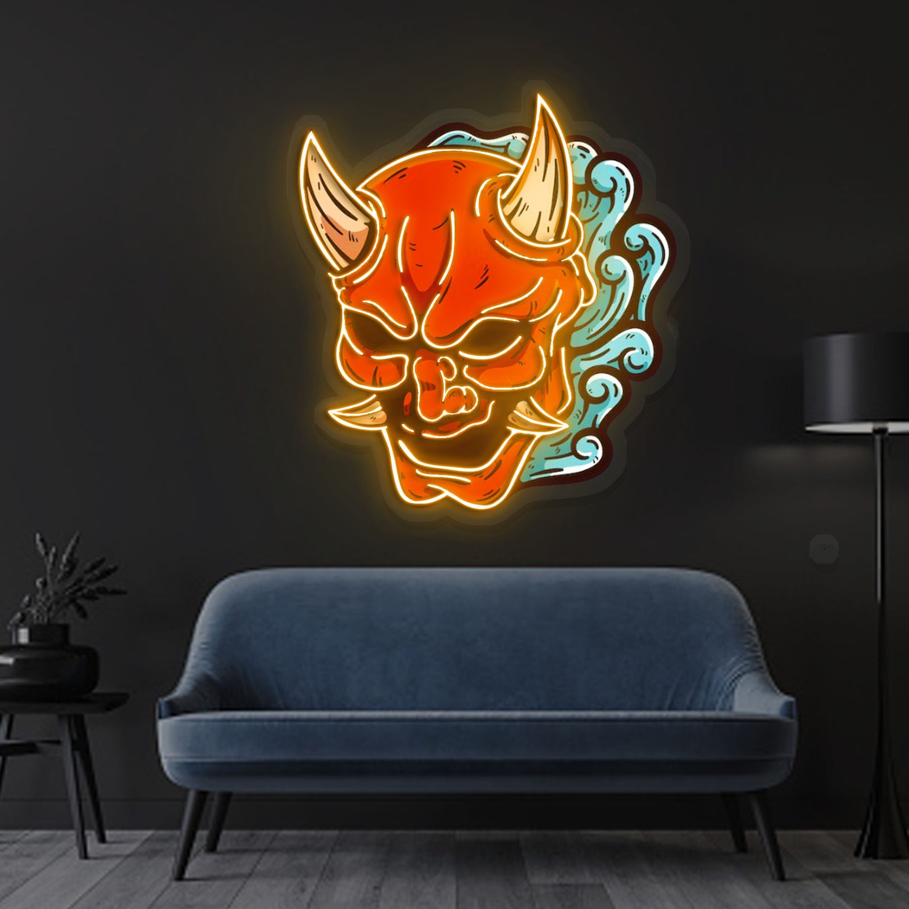 "Hannya Mask" Neon x Acrylic Artwork