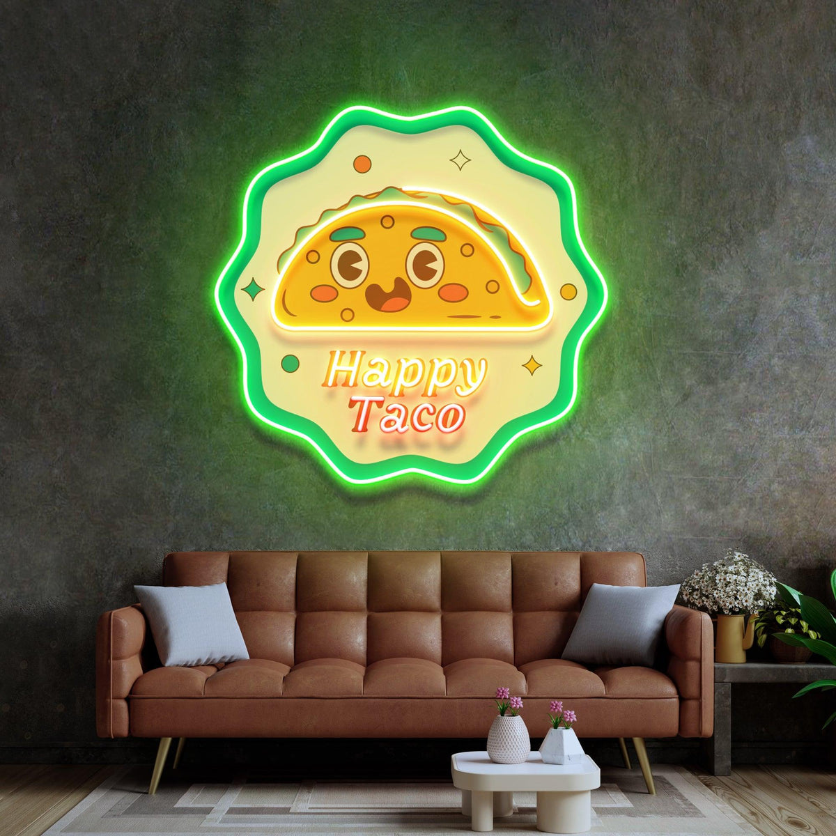 Happy Toco Led Neon Acrylic Artwork