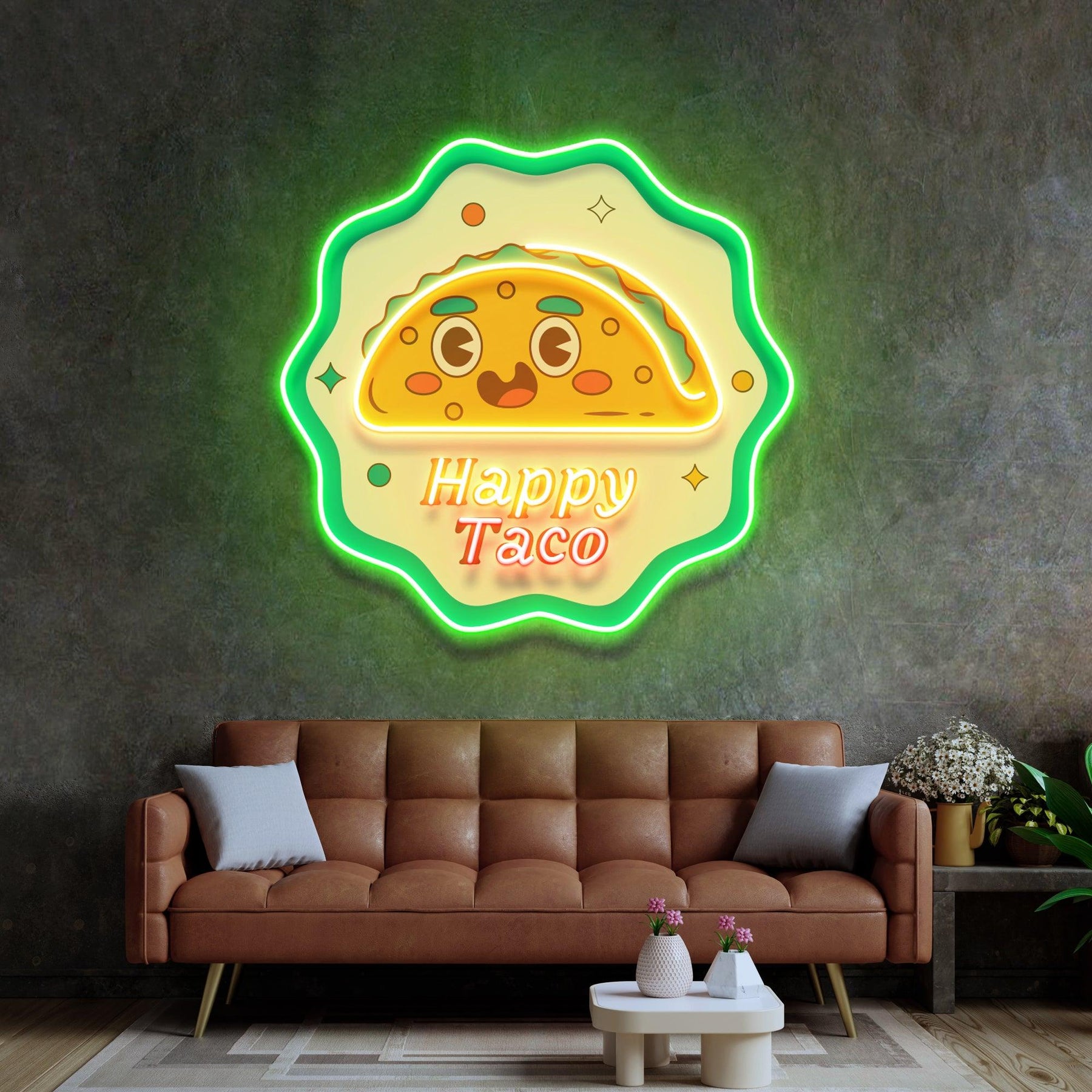 Happy Toco Led Neon Acrylic Artwork