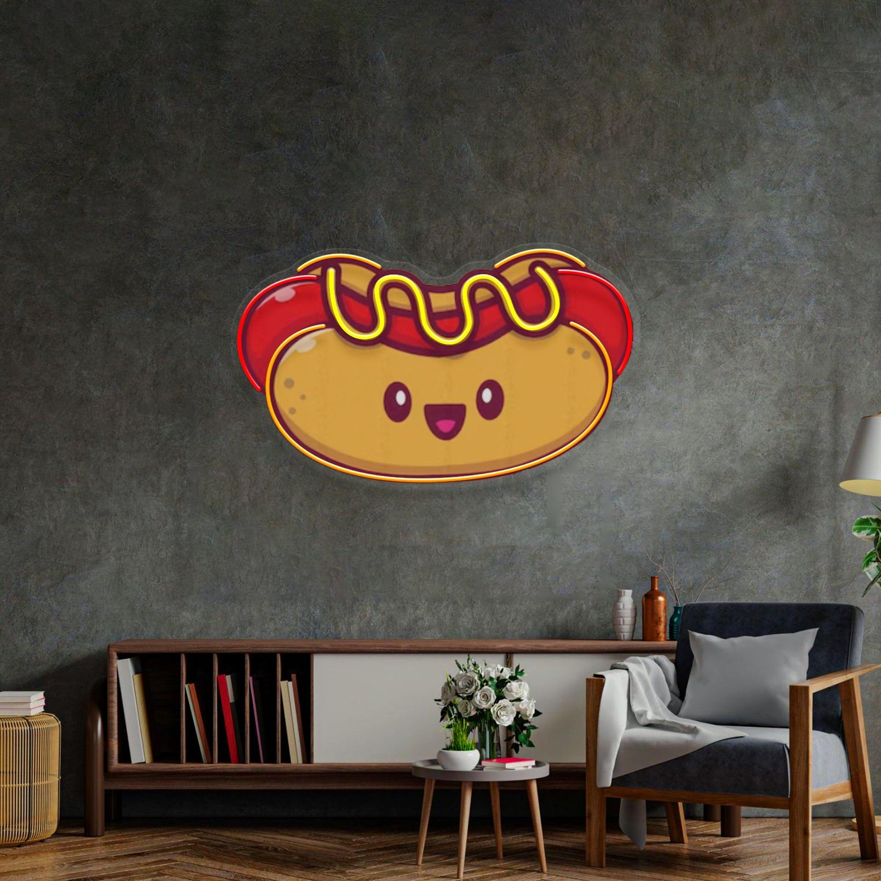 Hotdog Baby Led Neon Acrylic Artwork