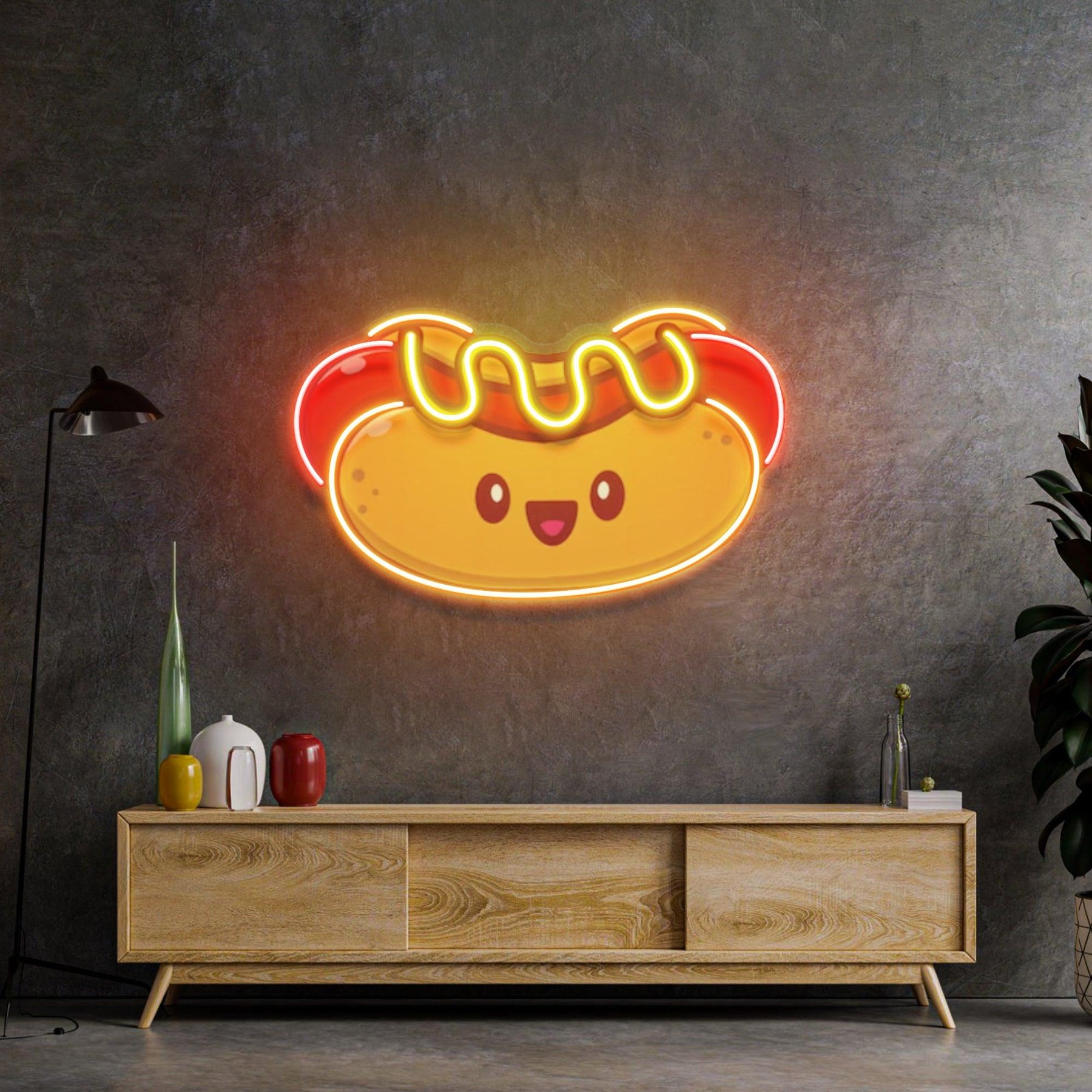 Hotdog Baby Led Neon Acrylic Artwork