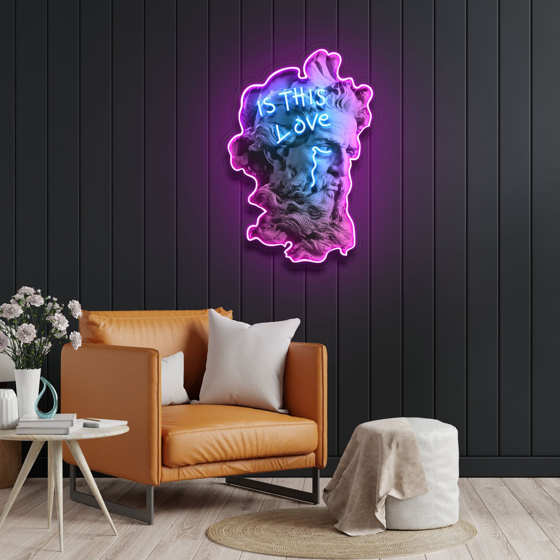 "Is This Love?" Neon x Acrylic Artwork