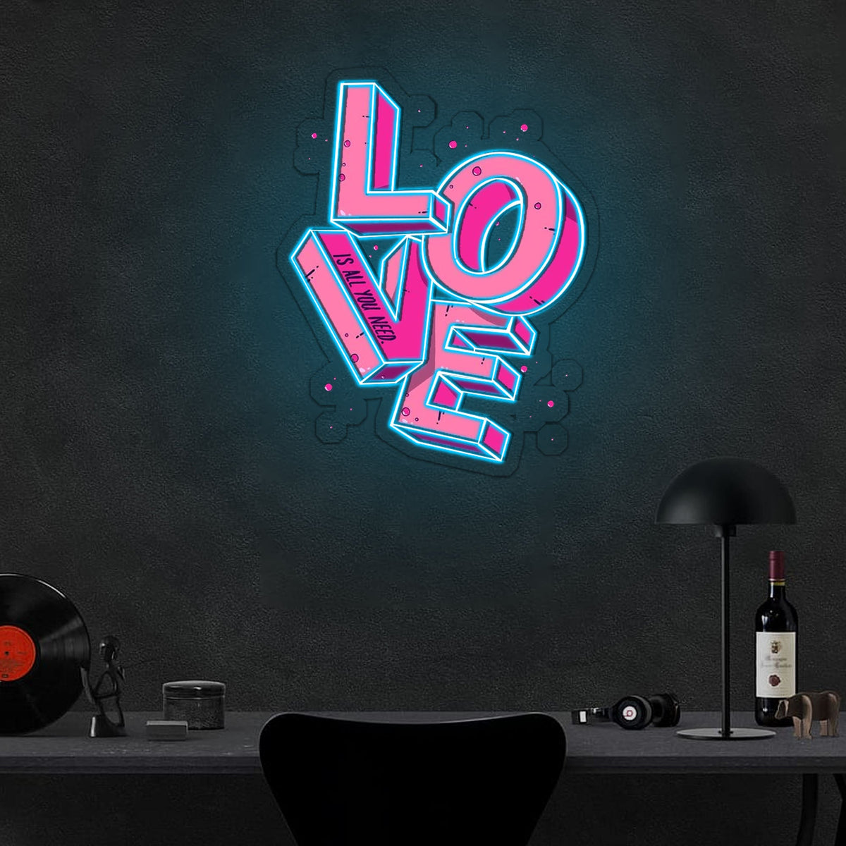 Love is all you need Neon Sign x Acrylic Artwork