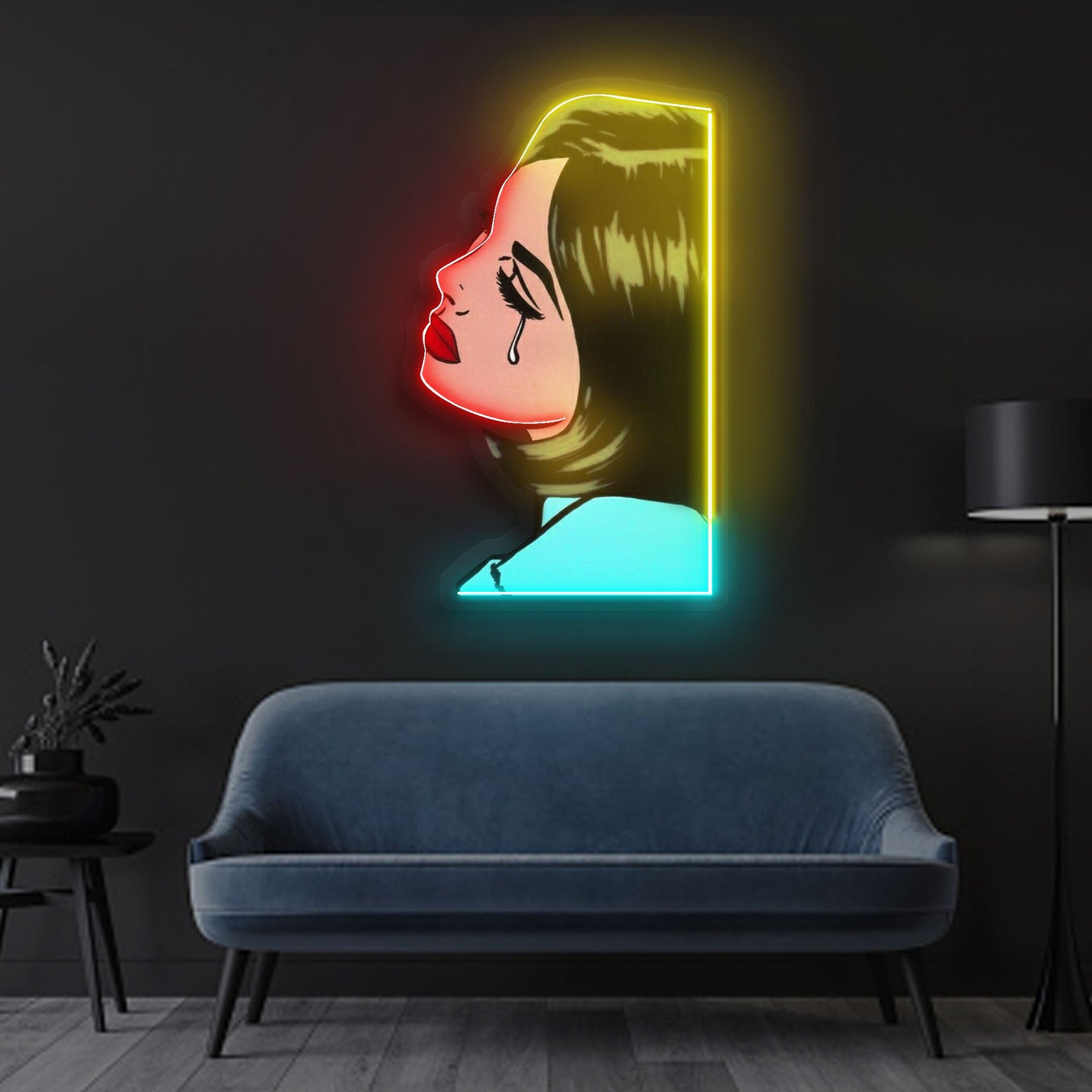 "Life is Tragic" Neon x Acrylic Artwork